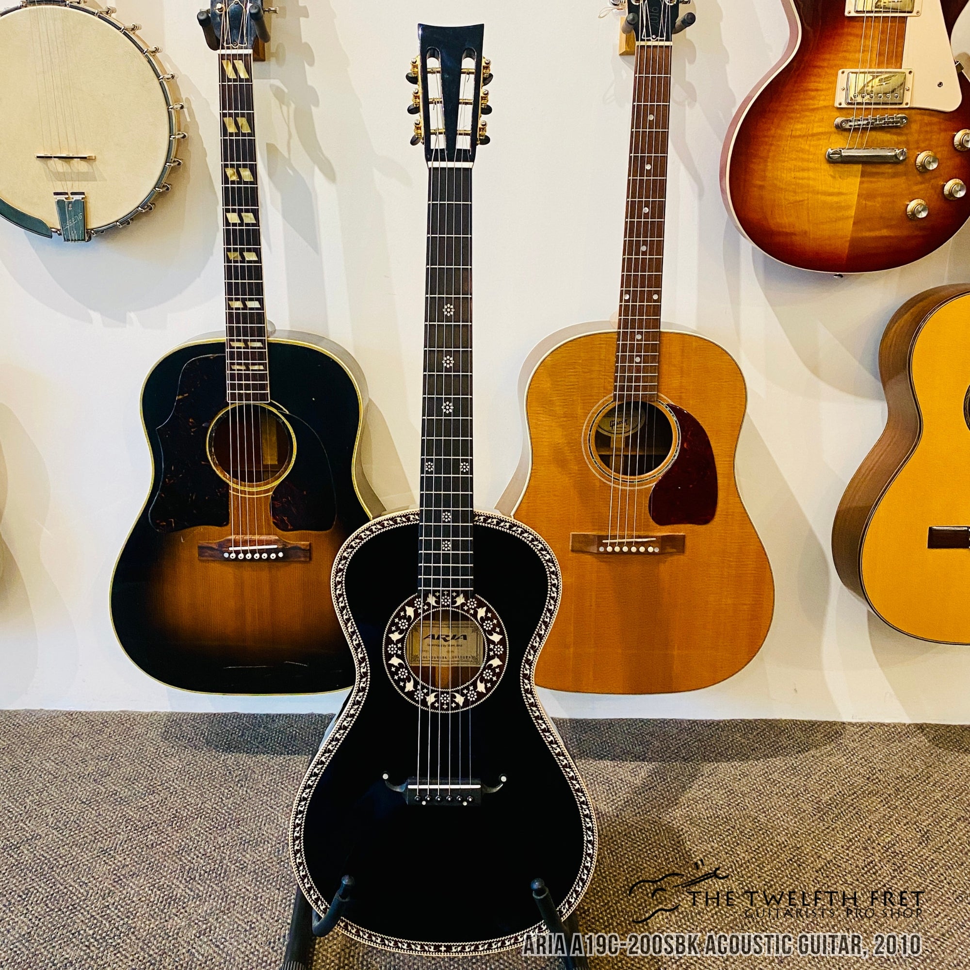 Aria A19C-200SBK Acoustic Guitar, 2010 - The Twelfth Fret