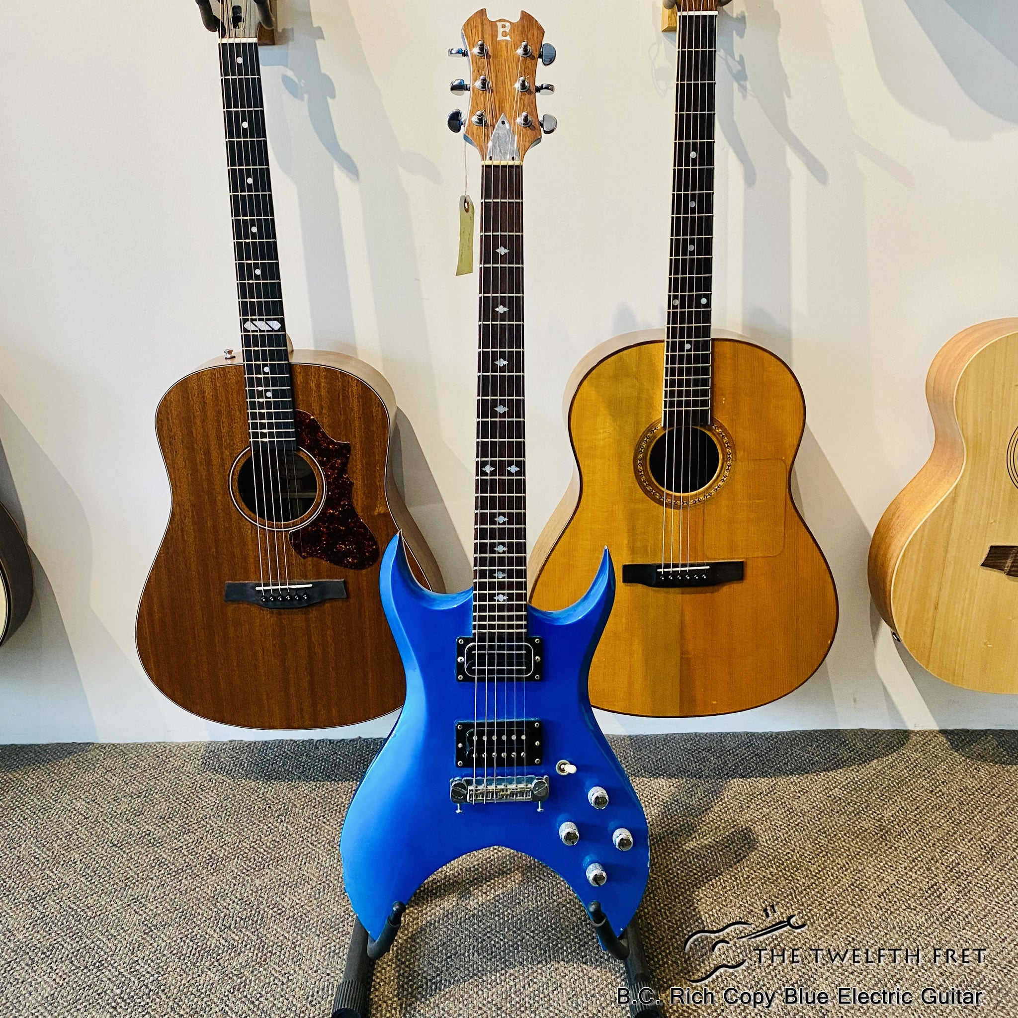B.C. Rich Copy Blue Electric Guitar - The Twelfth Fret
