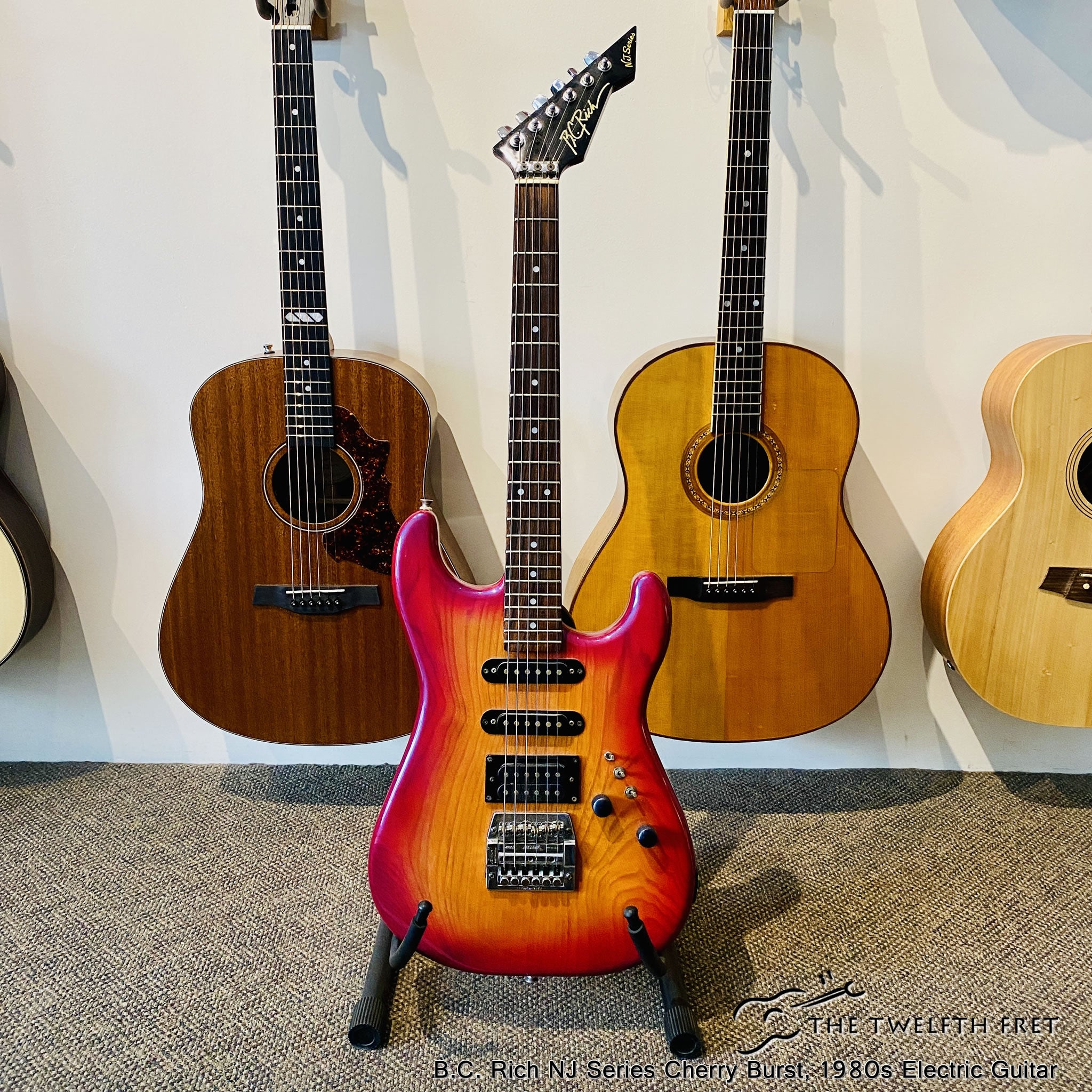 B.C. Rich NJ Series Cherry Burst, 1980s Electric Guitar - The Twelfth Fret