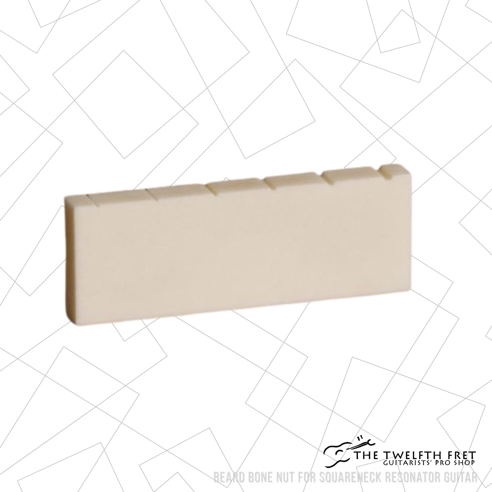 Beard Bone Nut For Squareneck Resonator Guitar - The Twelfth Fret