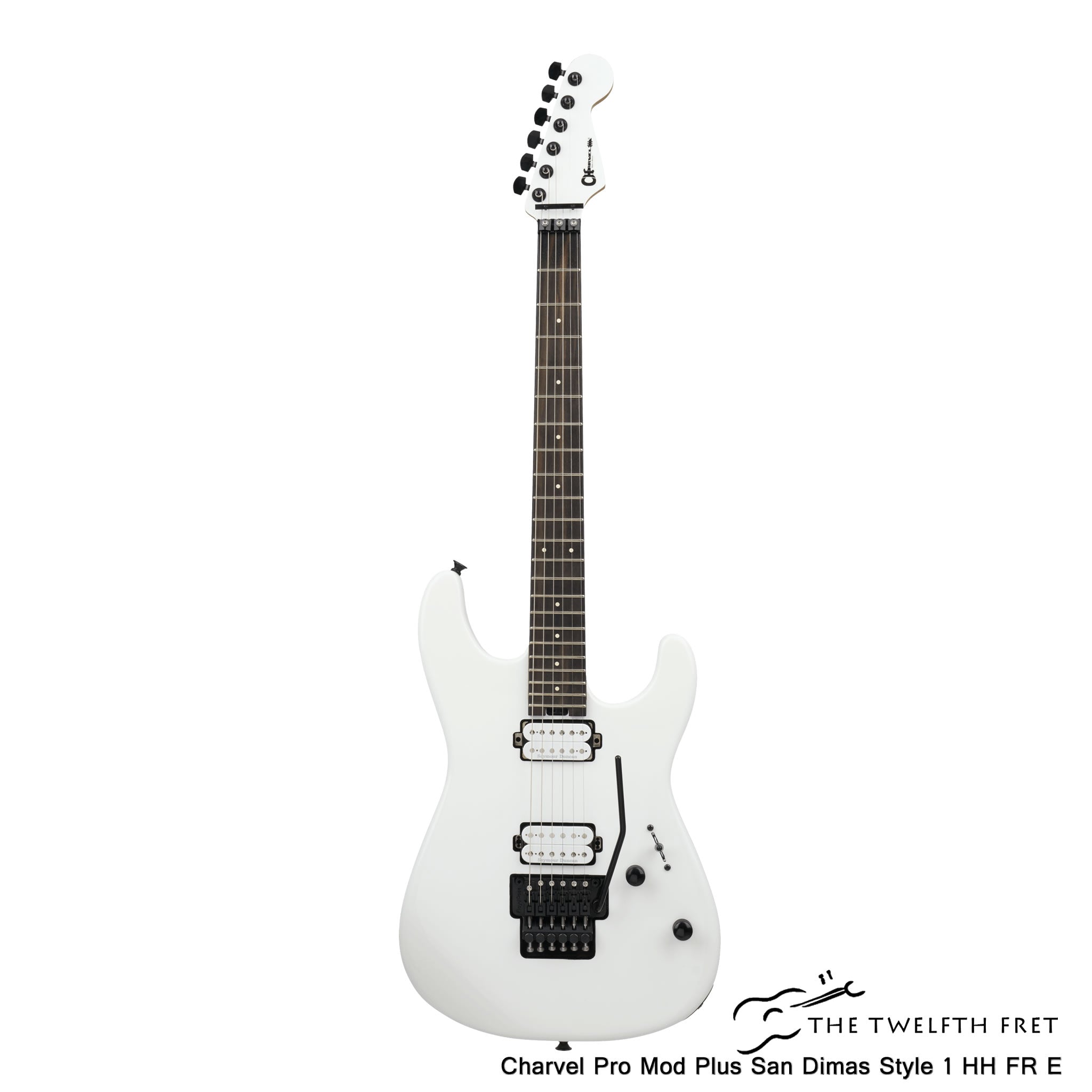 Charvel Pro Mod Plus San Dimas Style 1 HH FR E Snow White Electric Guitar - The Twelfth Fret