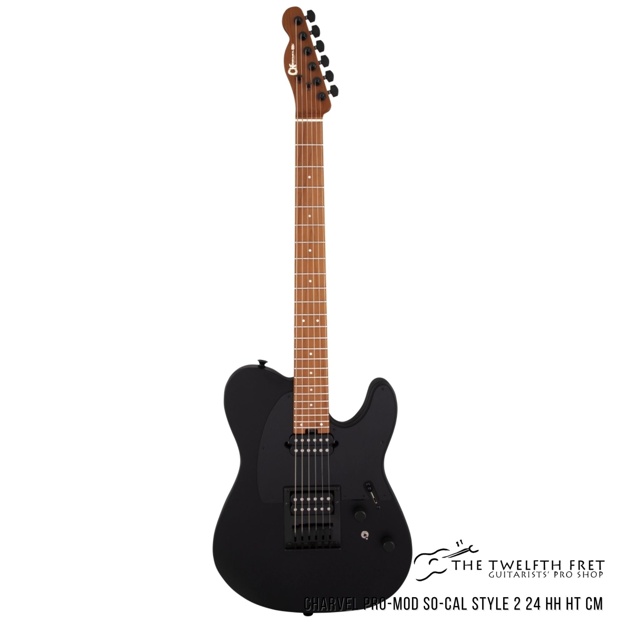 Charvel Pro-Mod So-Cal Style 2 24 HH HT CM Satin Black Electric Guitar - The Twelfth Fret