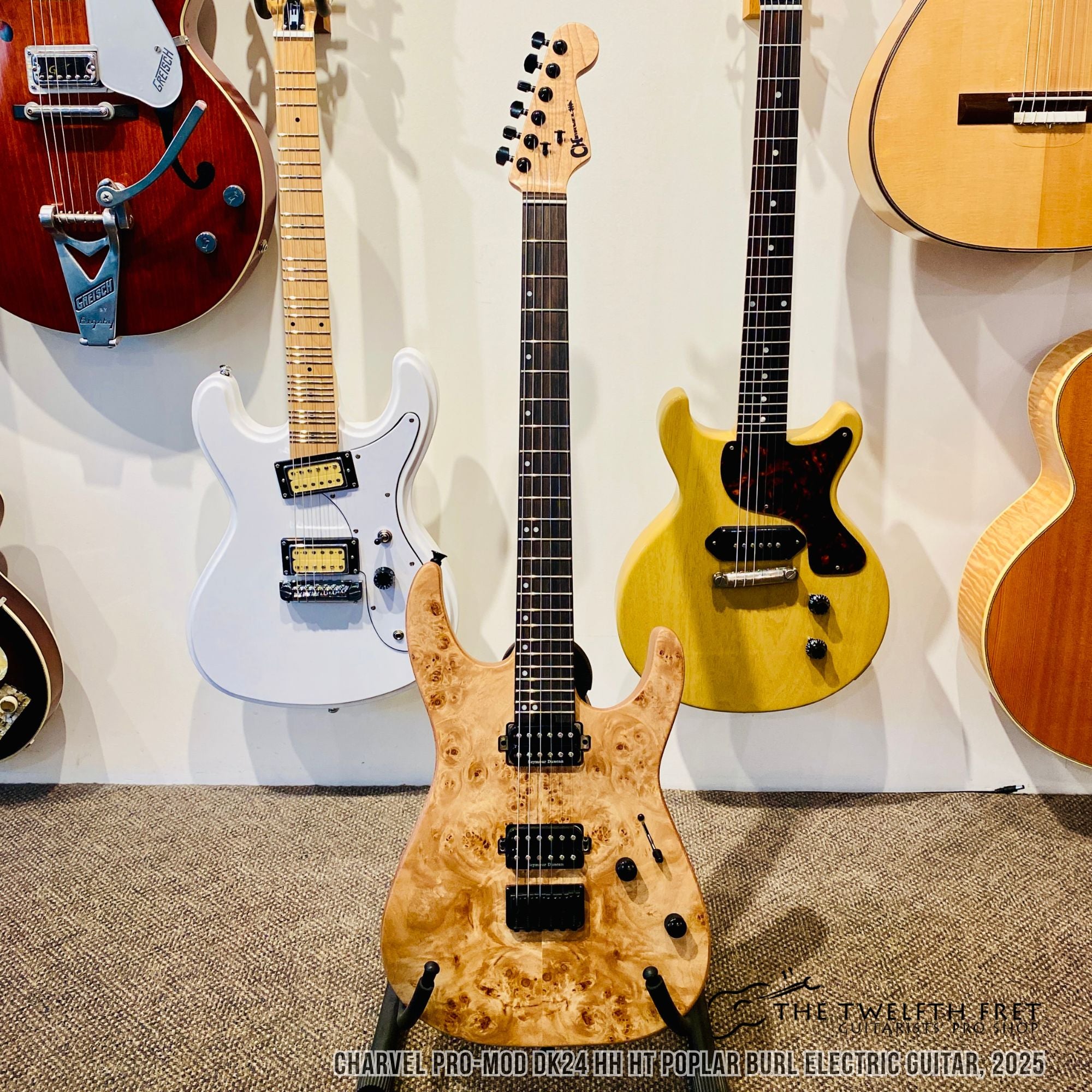 Charvel Pro-Mod DK24 HH HT Poplar Burl Electric Guitar, 2025 - The Twelfth Fret