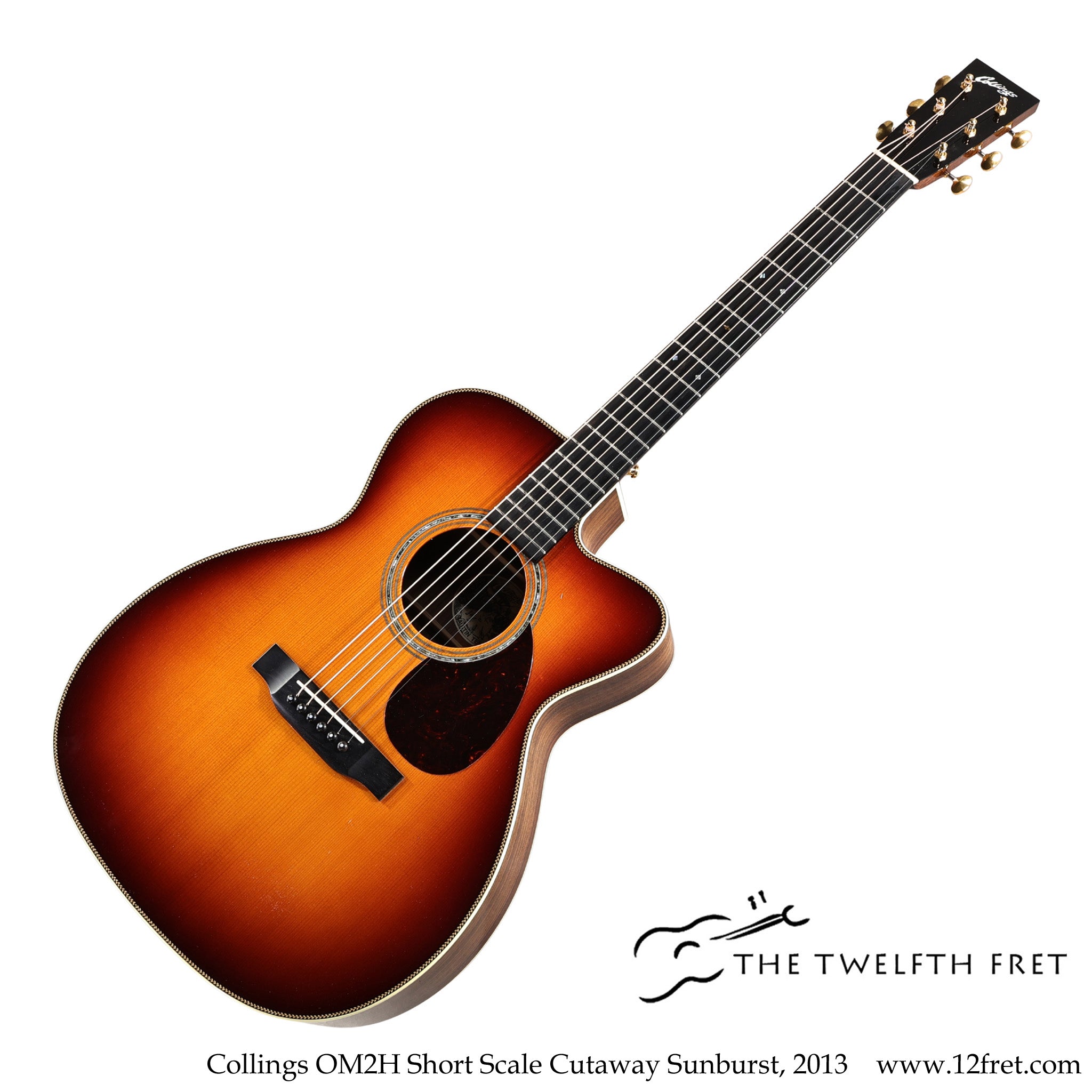 Collings OM2H Short Scale Cutaway Sunburst, 2013 - The Twelfth Fret