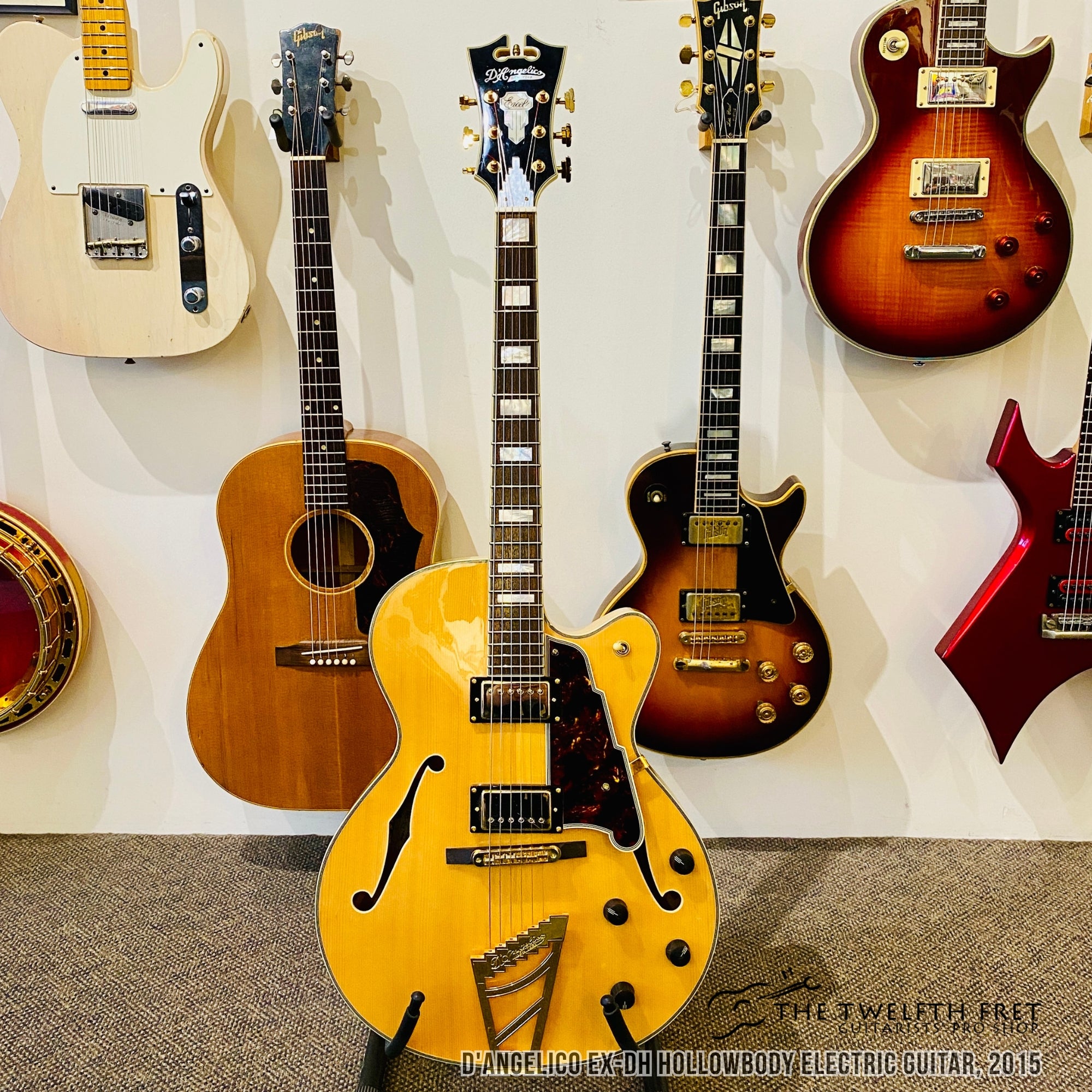 D'Angelico EX-DH Hollowbody Electric Guitar, 2015 - The Twelfth Fret