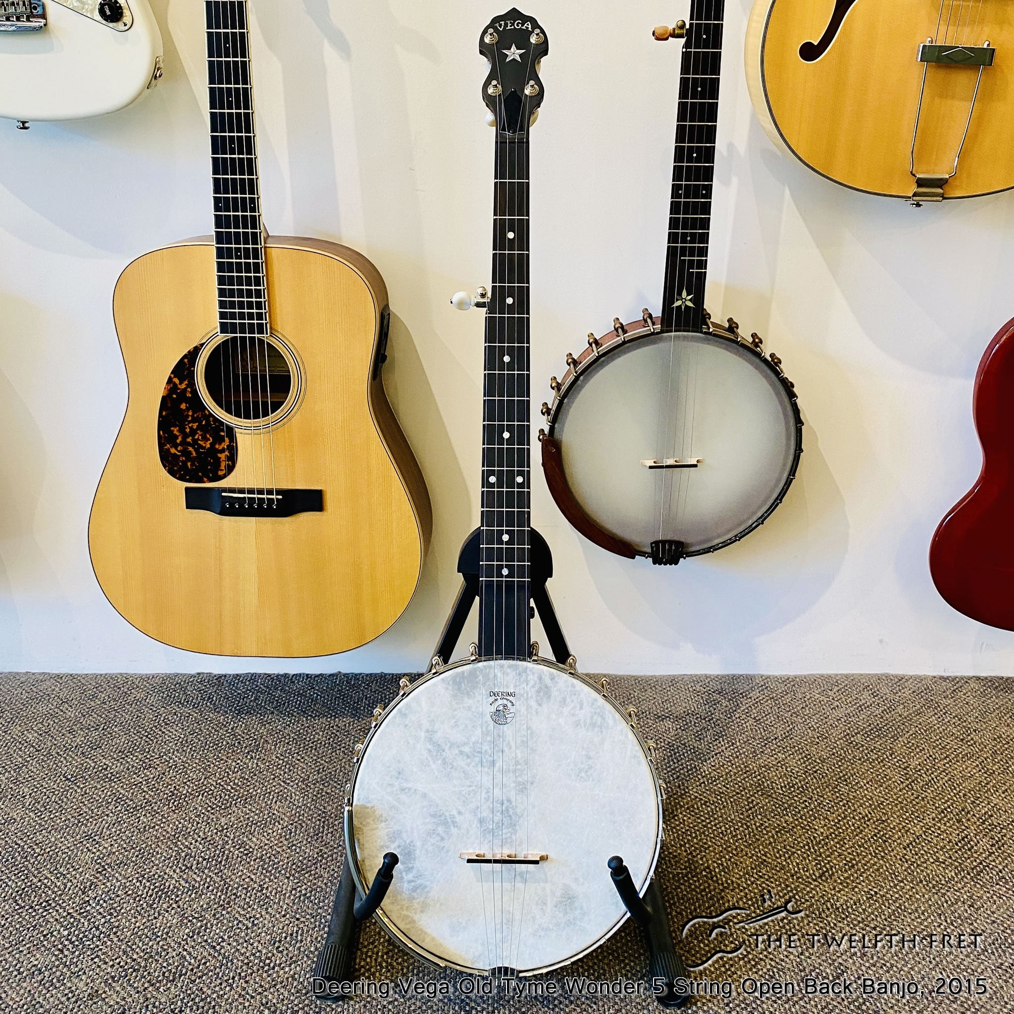 Deering Vega Old Tyme Wonder 5 String Open Back Banjo, 2015 - The Twelfth Fret