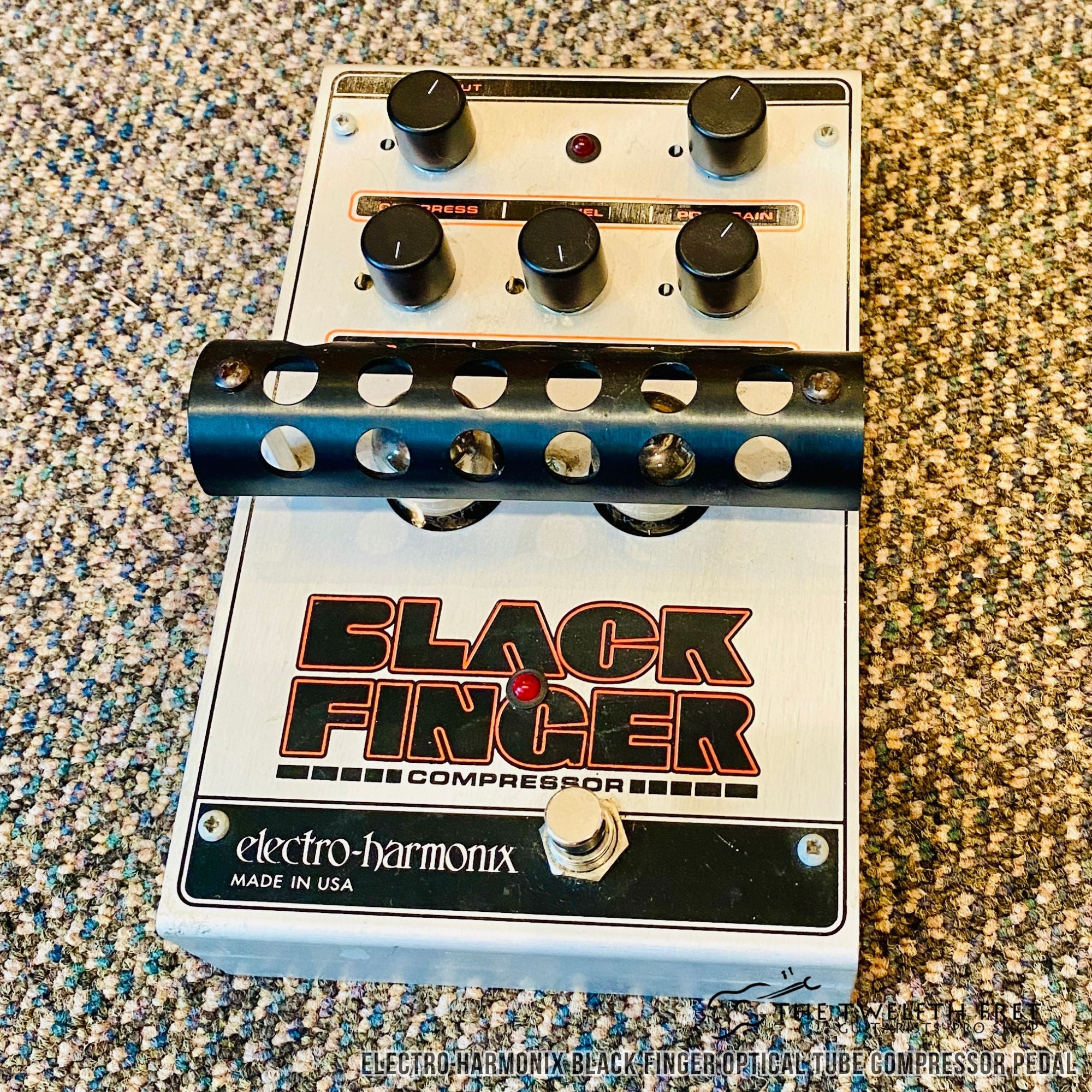 Electro Harmonix Black Finger Optical Tube Compressor Pedal - The Twelfth Fret