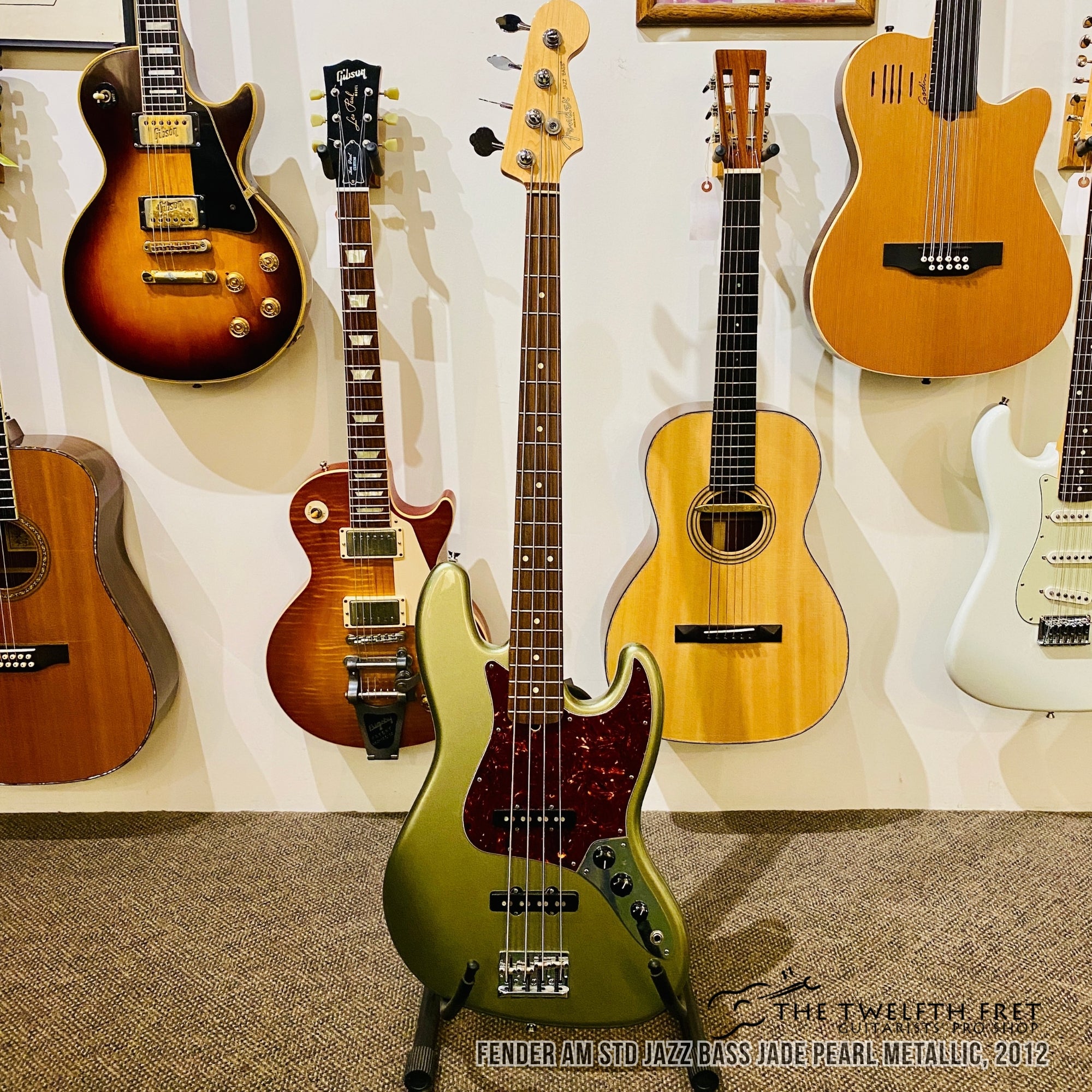 Fender AM STD Jazz Bass Jade Pearl Metallic, 2012 - The Twelfth Fret