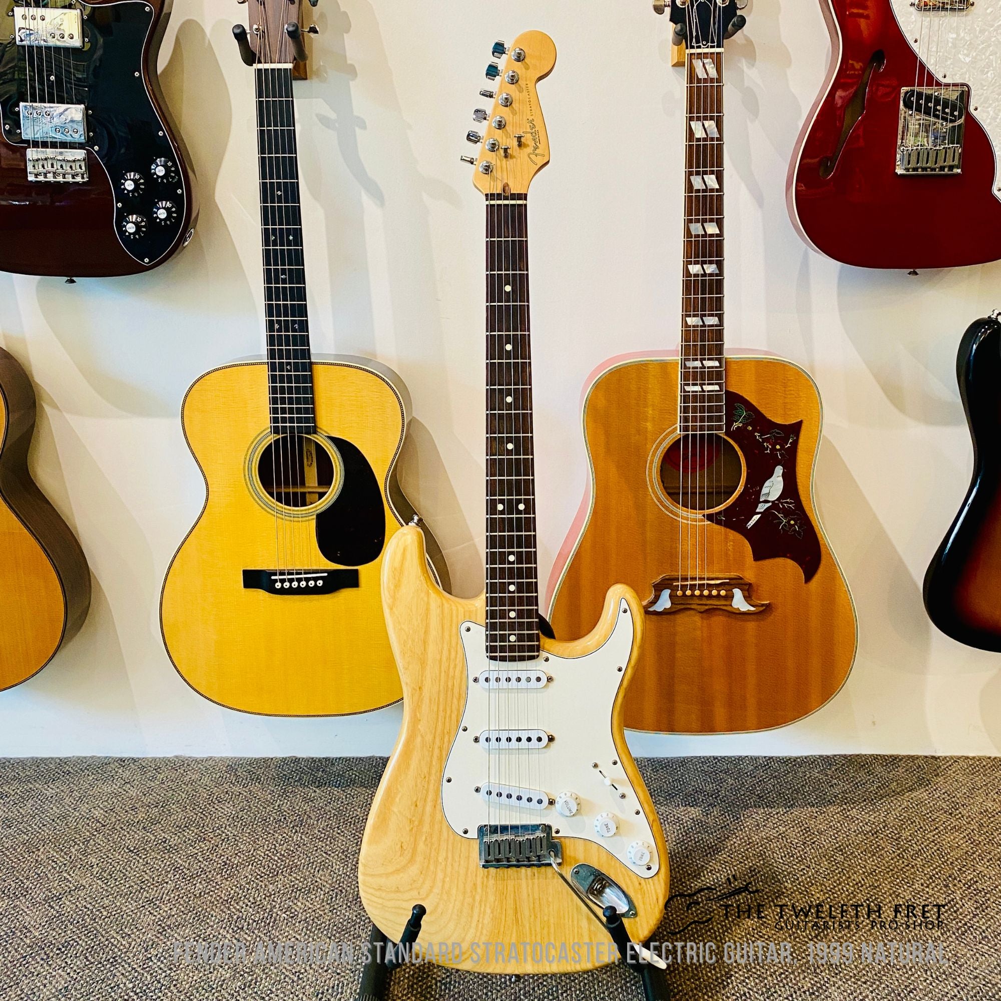 Fender American Standard Stratocaster Electric Guitar, 1999 Natural - The Twelfth Fret