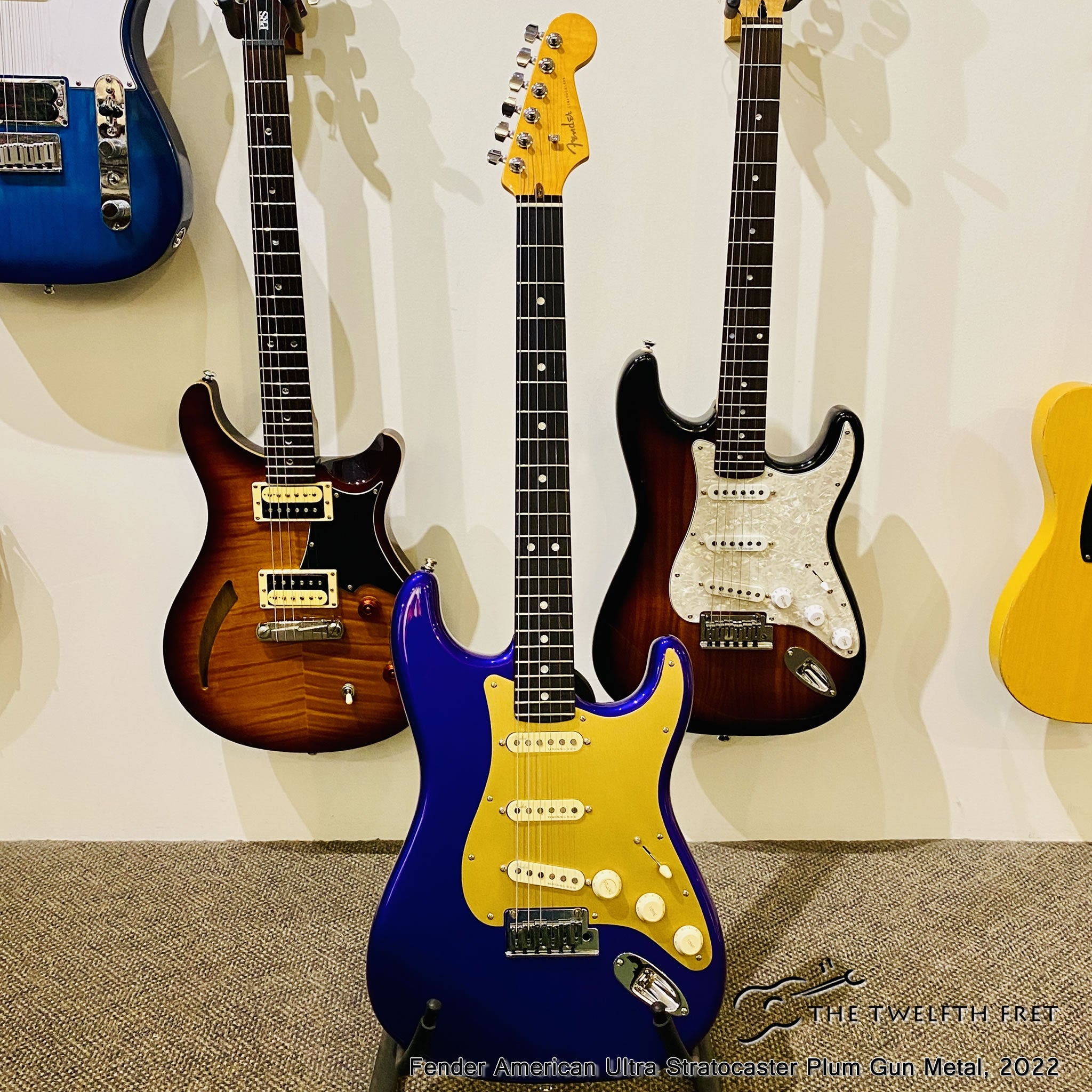 Fender American Ultra Stratocaster Plum Gun Metal, 2022 - The Twelfth Fret