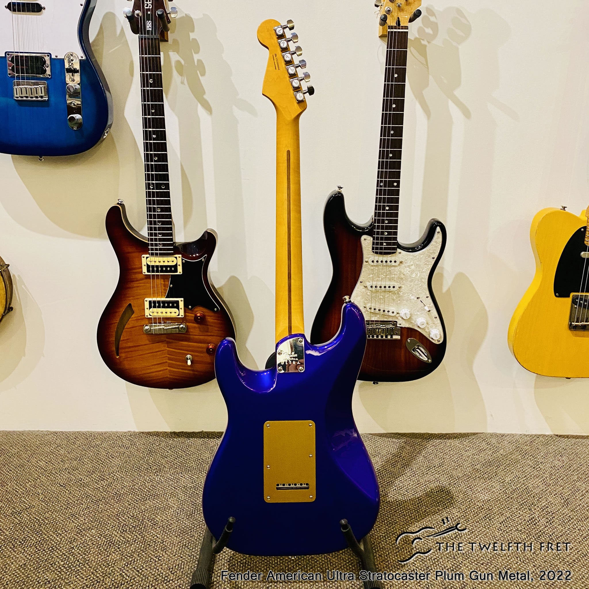 Fender American Ultra Stratocaster Plum Gun Metal, 2022 - The Twelfth Fret