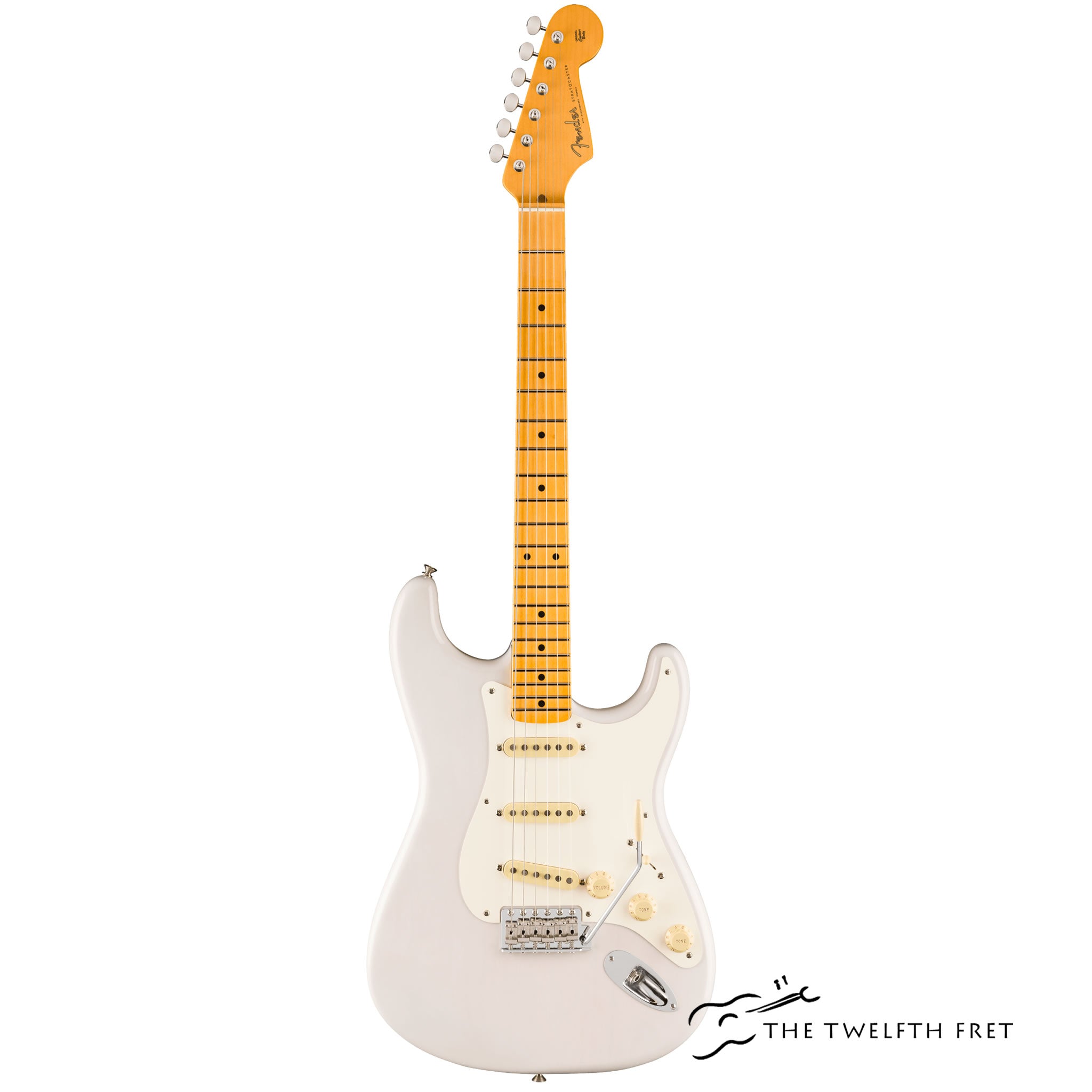 Fender Eric Johnson Stratocaster- Maple Fingerboard- White Blonde - The Twelfth Fret