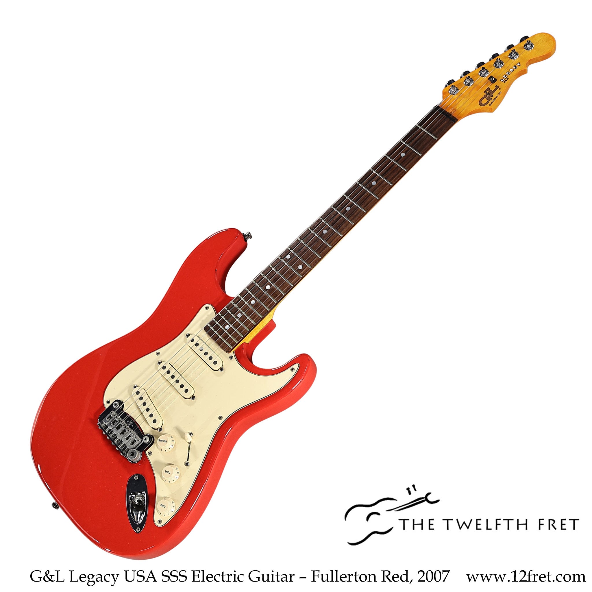 G&L Legacy USA SSS Electric Guitar – Fullerton Red, 2007 - The Twelfth Fret