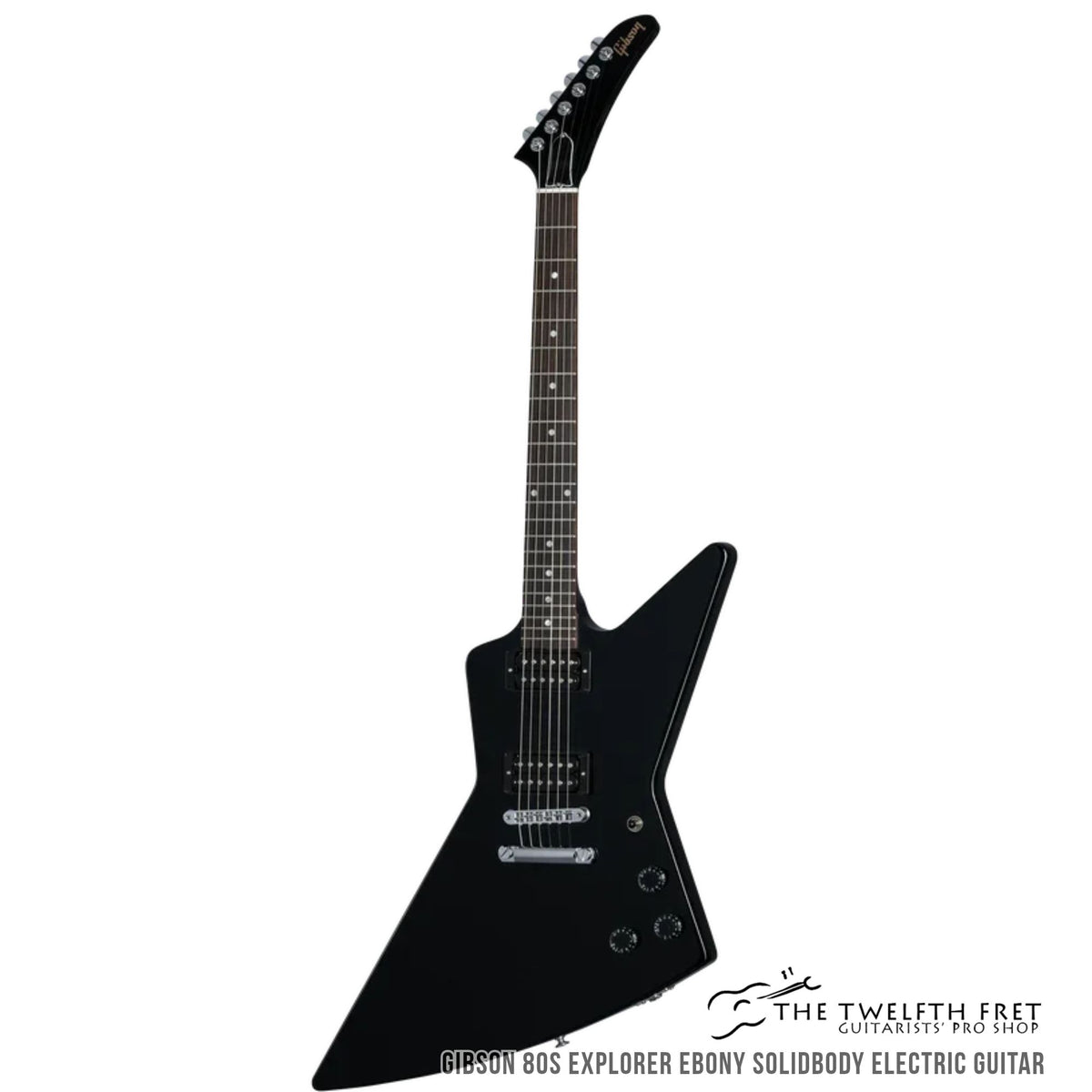 Gibson 80s Explorer Ebony Solidbody Electric Guitar - The Twelfth Fret