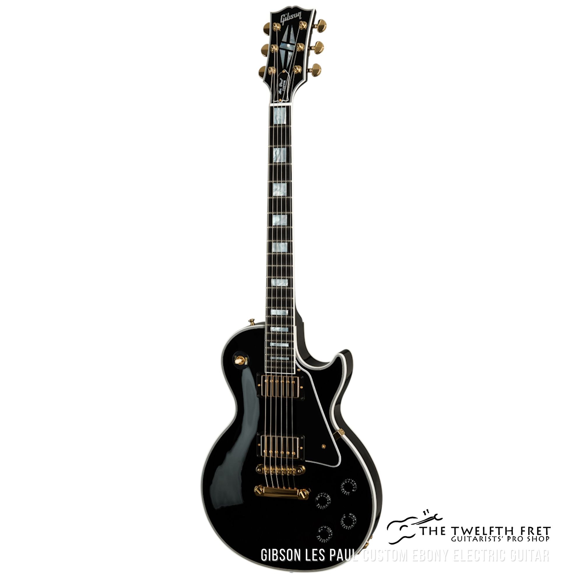 Gibson Les Paul Custom Ebony Electric Guitar - The Twelfth Fret