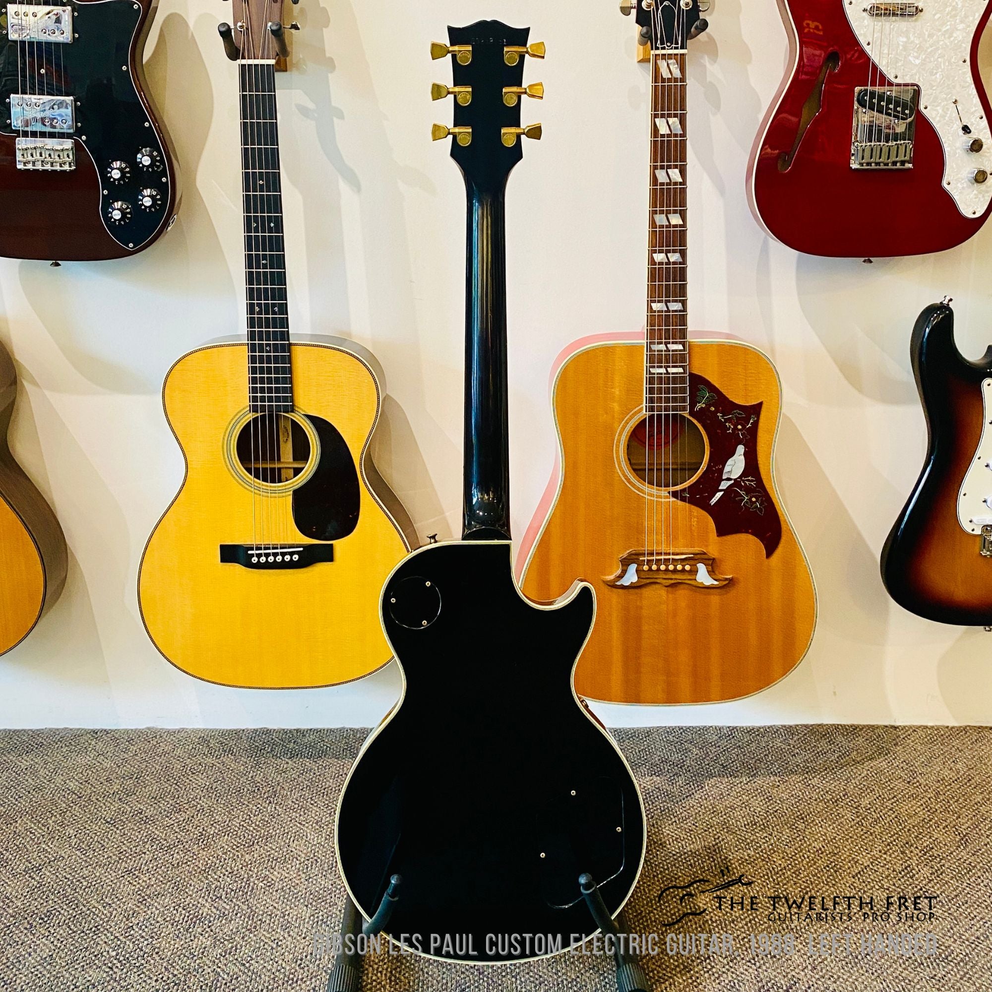 Gibson Les Paul Custom Electric Guitar, 1988 Left Handed - The Twelfth Fret