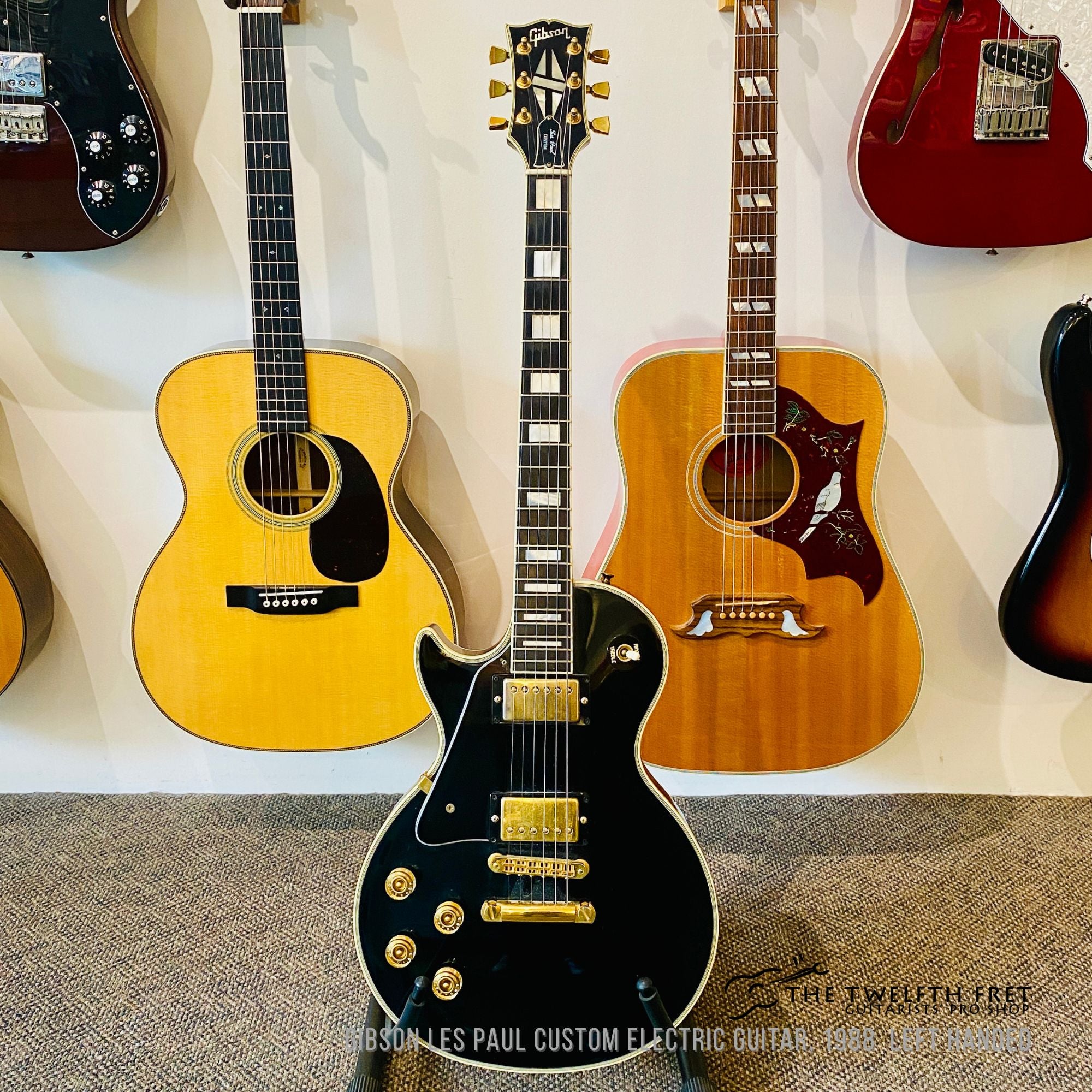 Gibson Les Paul Custom Electric Guitar, 1988  Left Handed - The Twelfth Fret