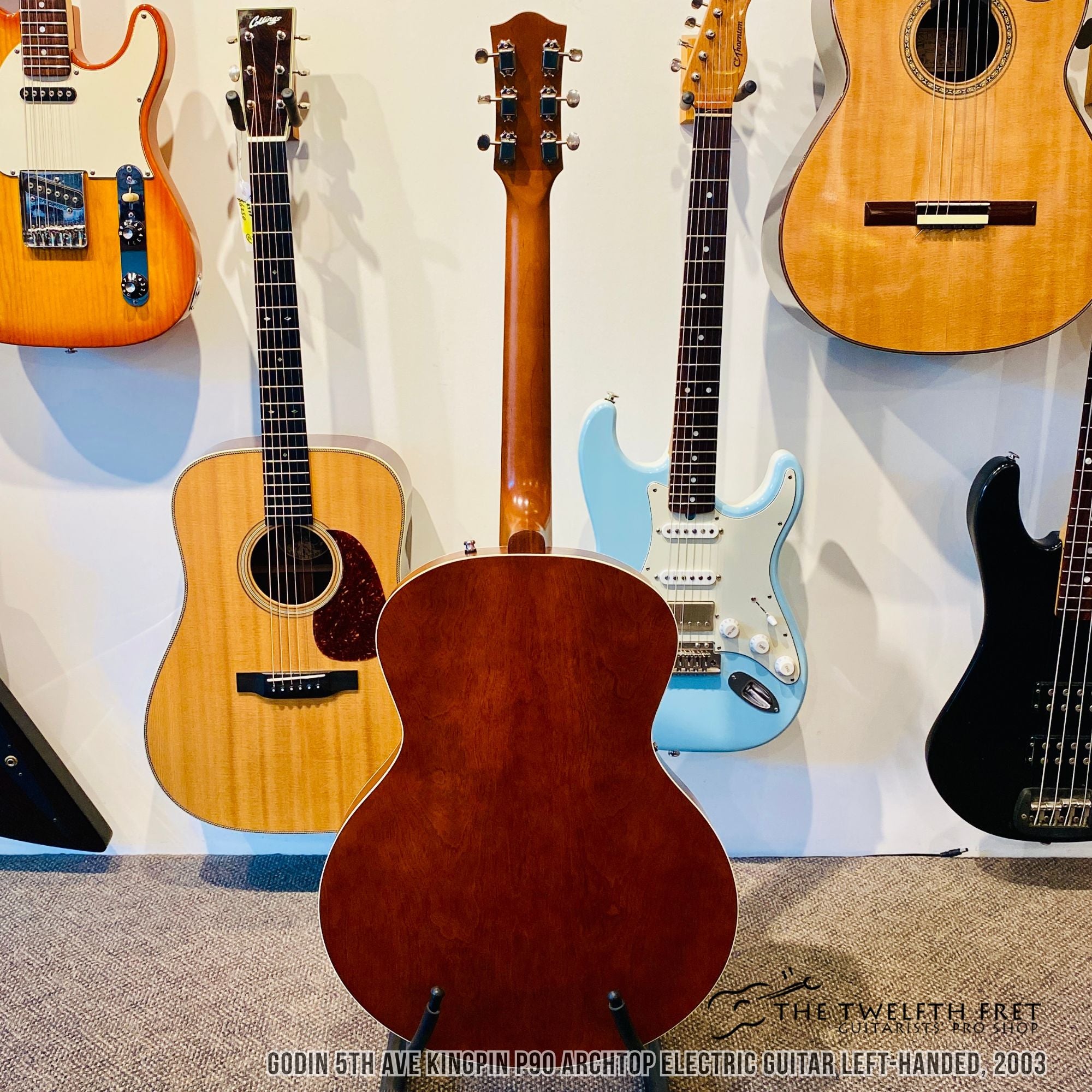 Godin 5th Ave Kingpin P90 Archtop Electric Guitar Left-Handed, 2003 - The Twelfth Fret