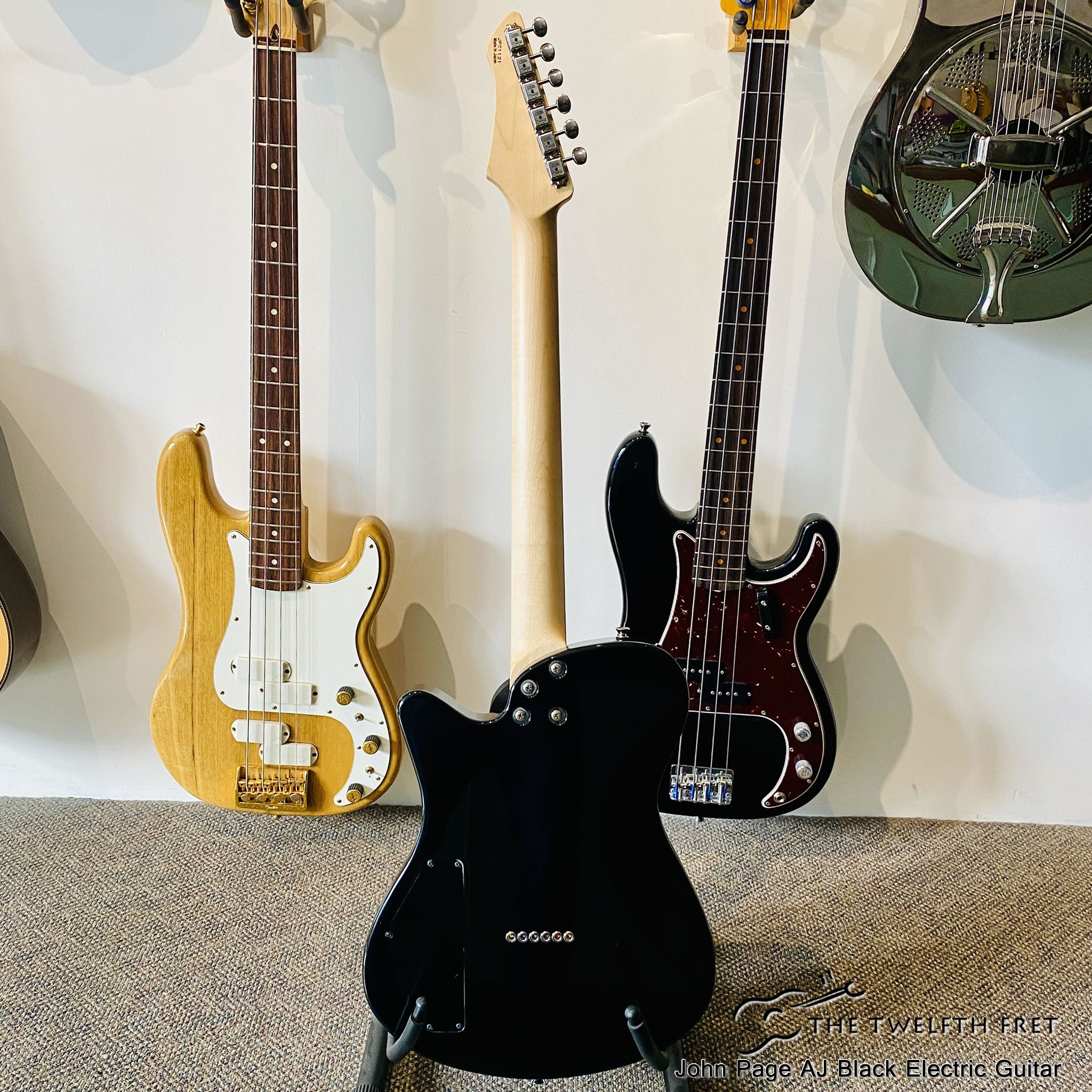 John Page AJ Black Electric Guitar  - The Twelfth Fret