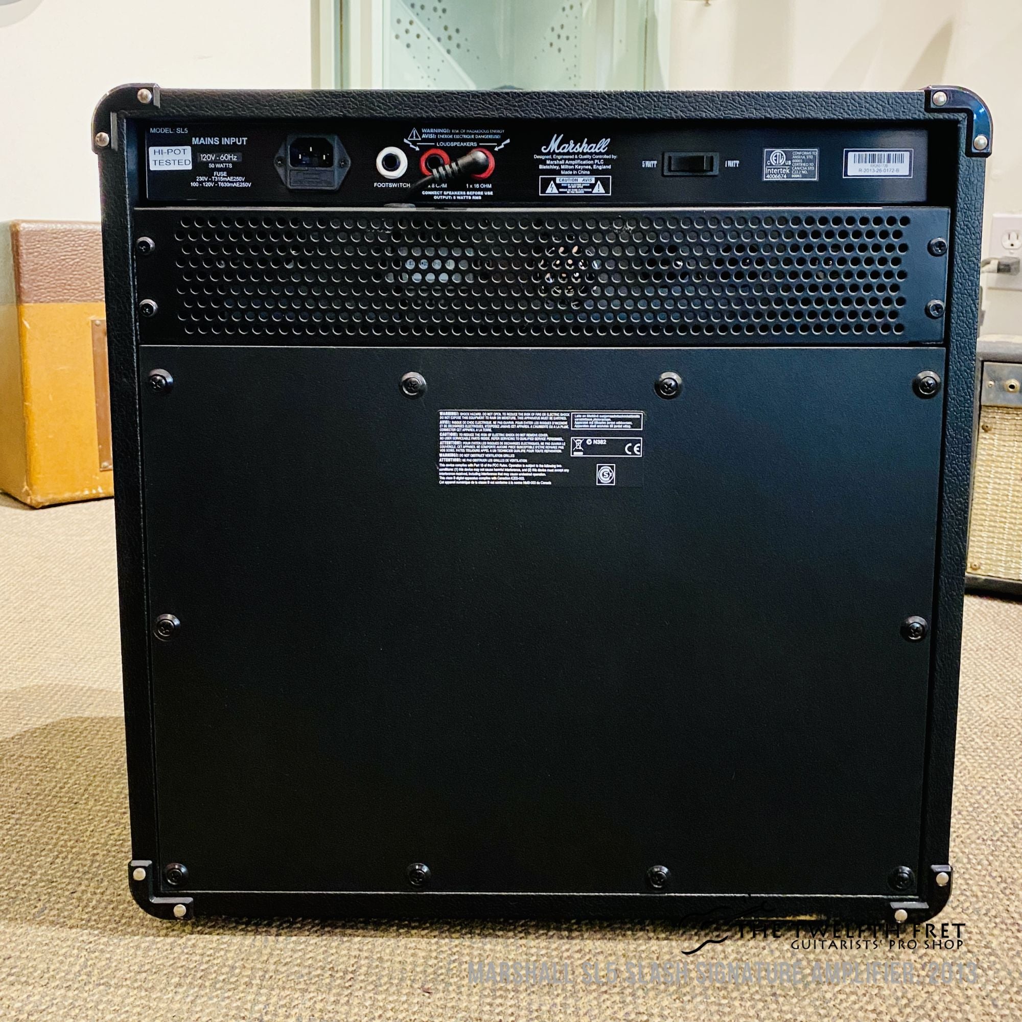 Marshall SL5 Slash Signature Amplifier, 2013 - The Twelfth Fret