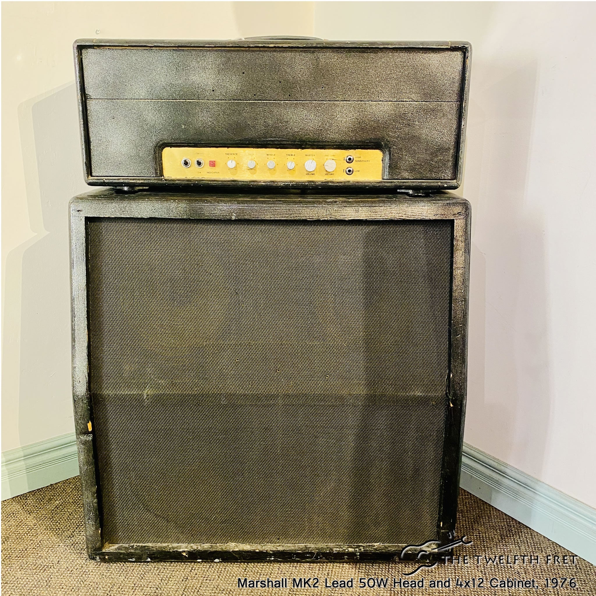 Marshall MK2 Lead 50W Head and 4x12 Cabinet, 1976 - The Twelfth Fret