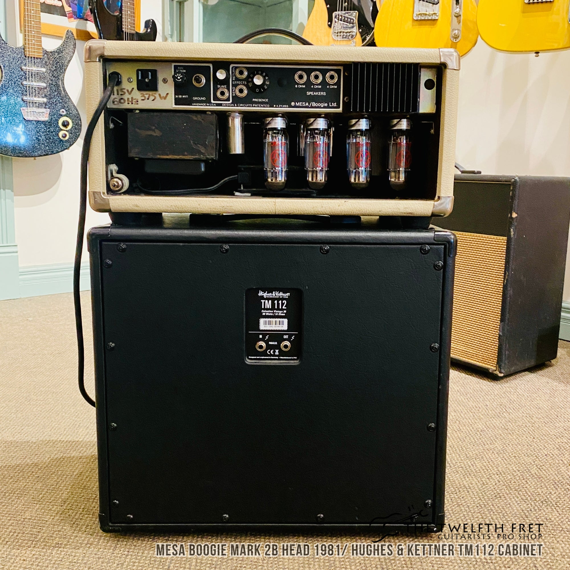 Mesa Boogie Mark 2B head 1981 Hughes & Kettner TM112 Cabinet - The Twelfth Fret
