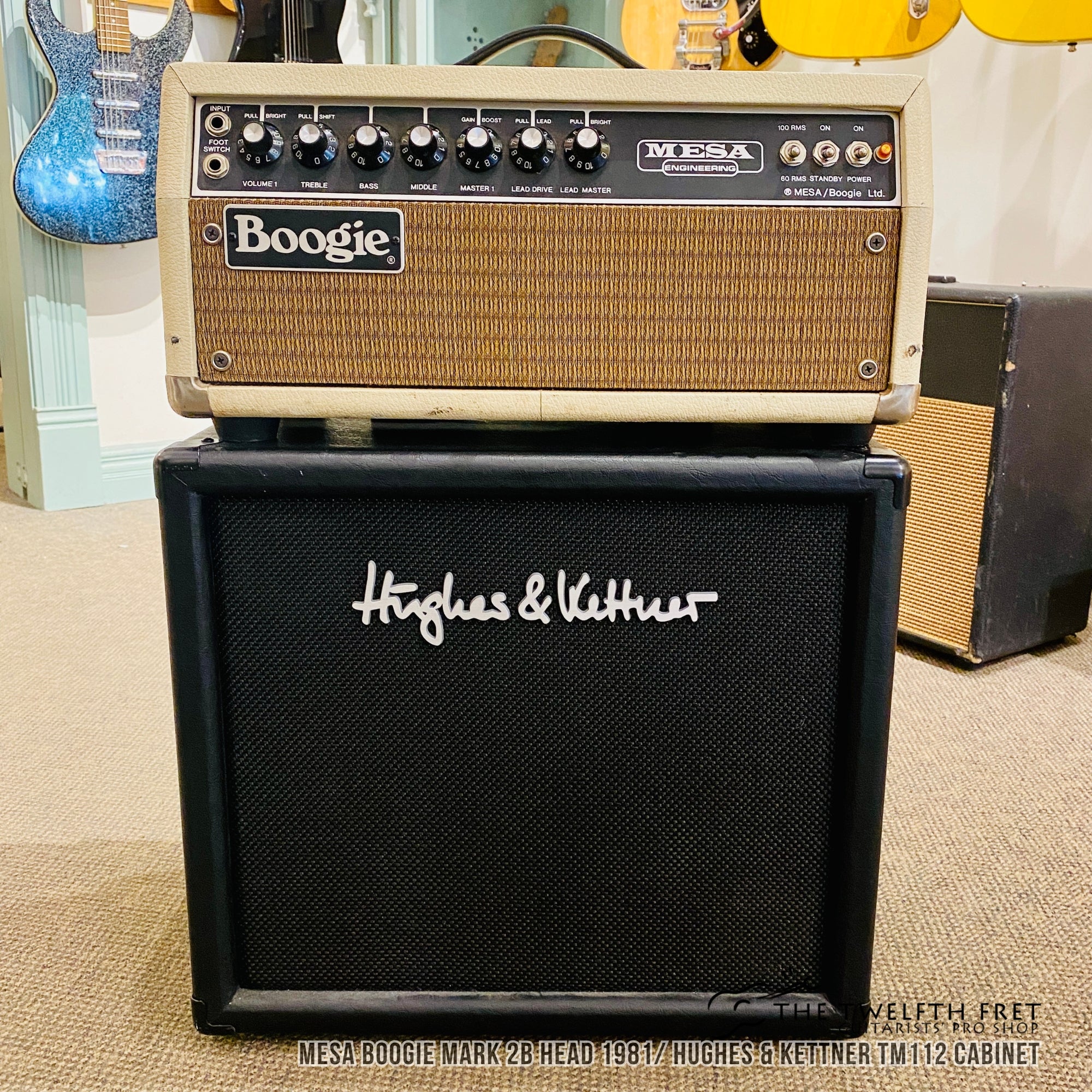 Mesa Boogie Mark 2B head 1981 Hughes & Kettner TM112 Cabinet - The Twelfth Fret