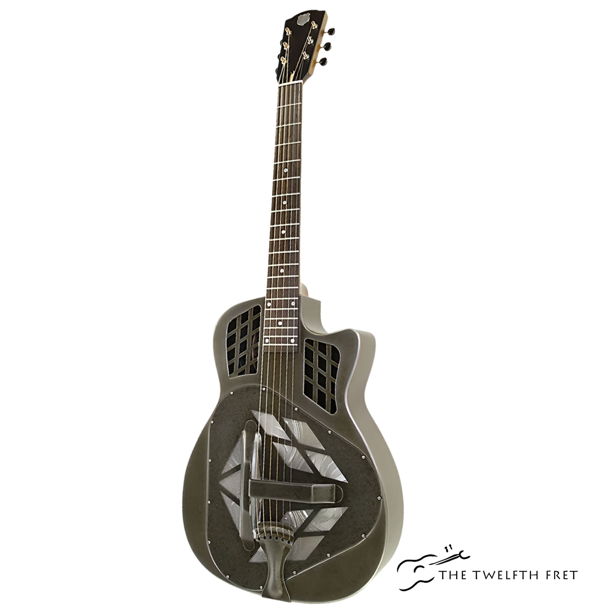National Resophonic T-14 Cutaway Tricone Weathered Steel - The Twelfth Fret