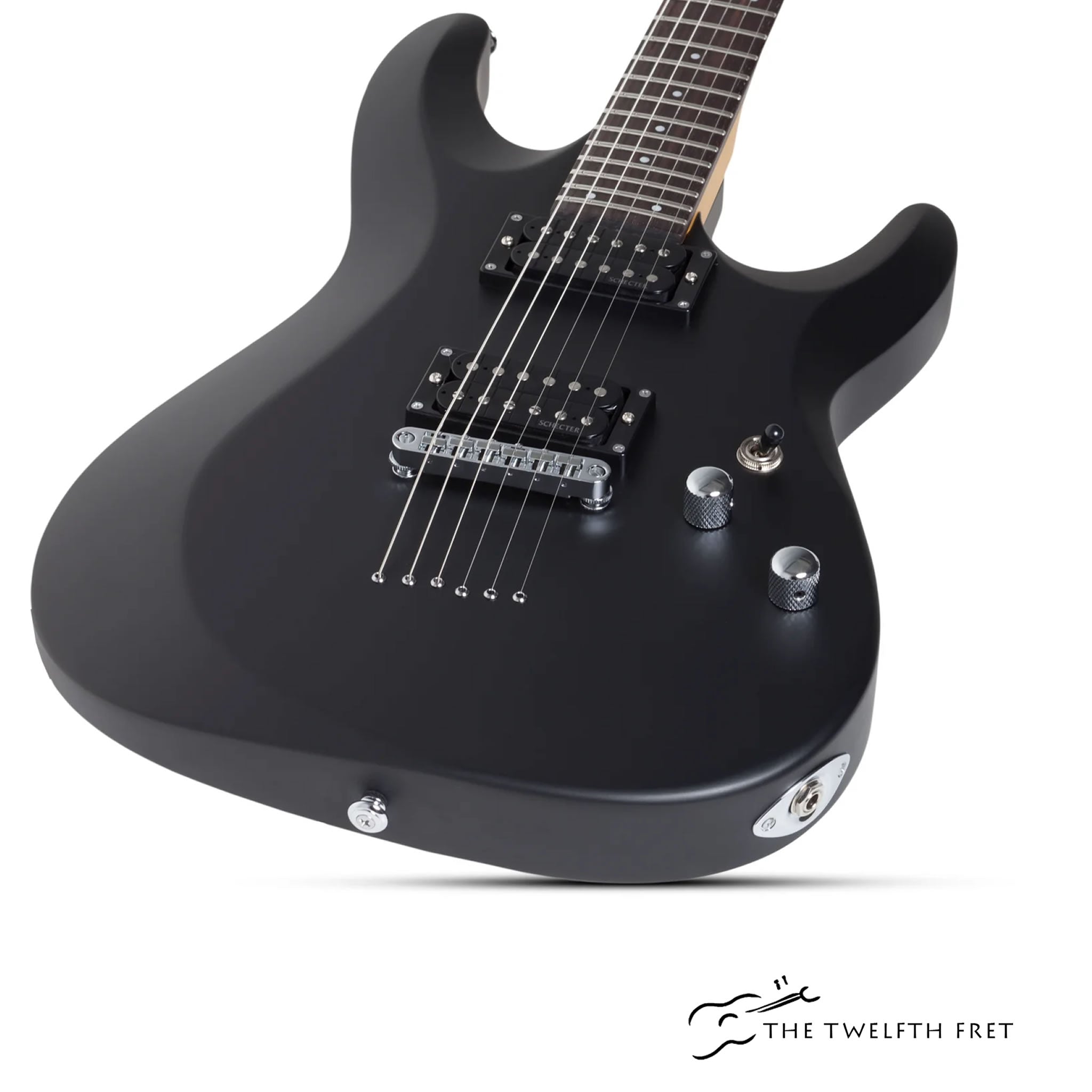 Schecter C-6 Deluxe Black Satin Electric Guitar - The Twelfth Fret