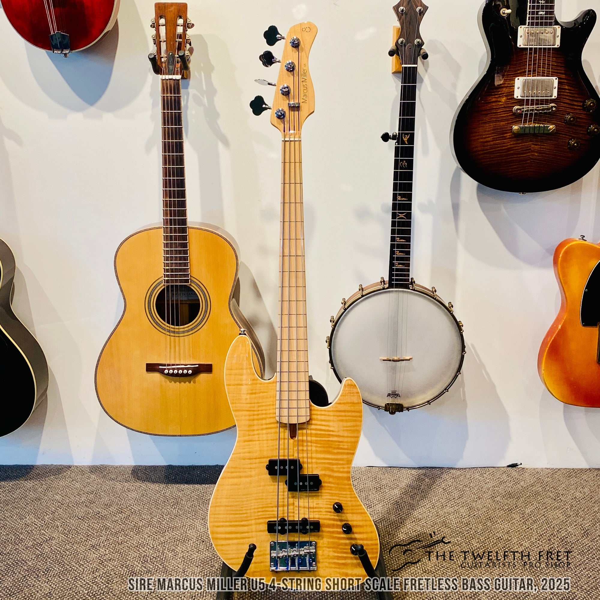 Sire Marcus Miller U5 4-String Short Scale Fretless Bass Guitar, 2025 - The Twelfth Fret