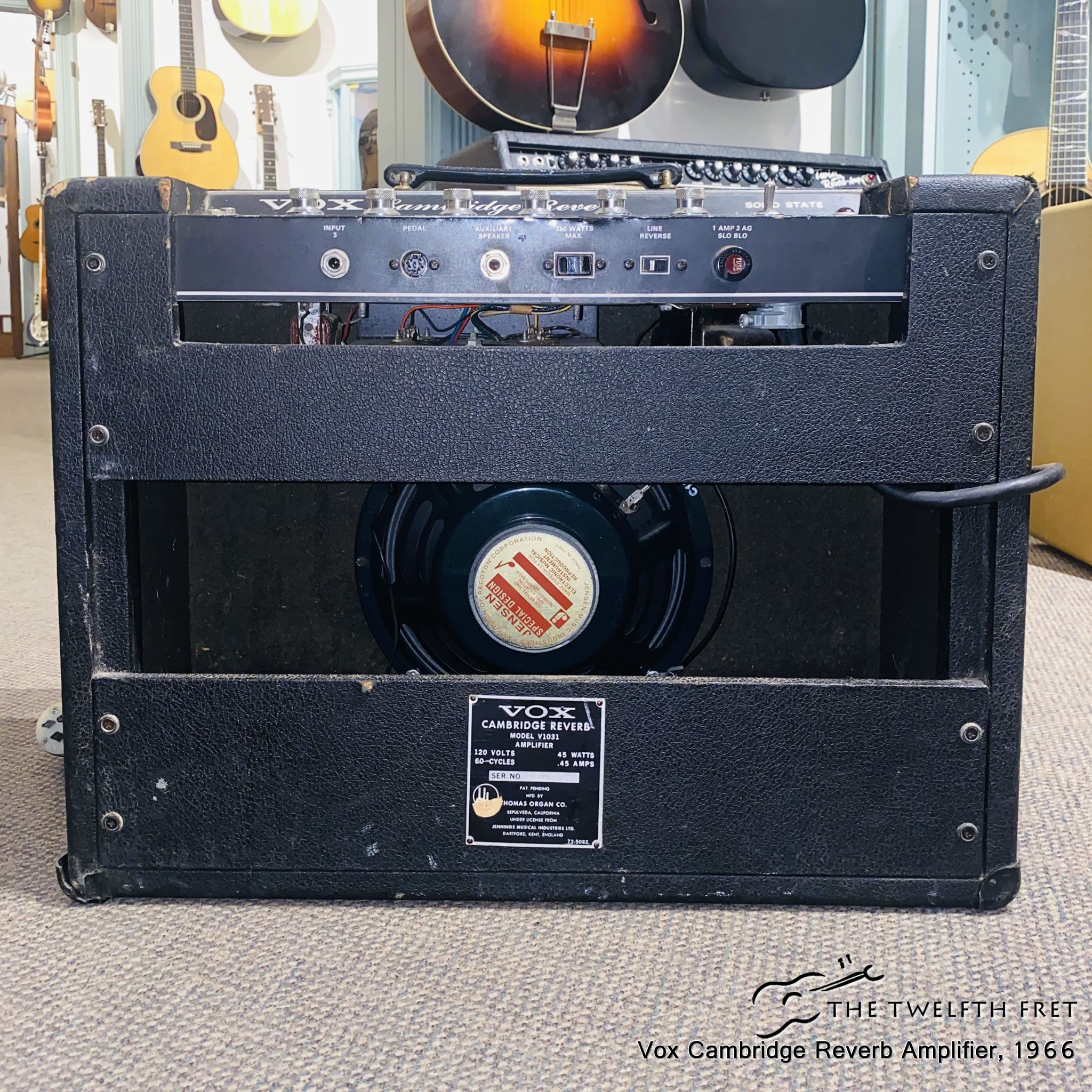 Vox Cambridge Reverb Amplifier, 1965 - The Twelfth Fret