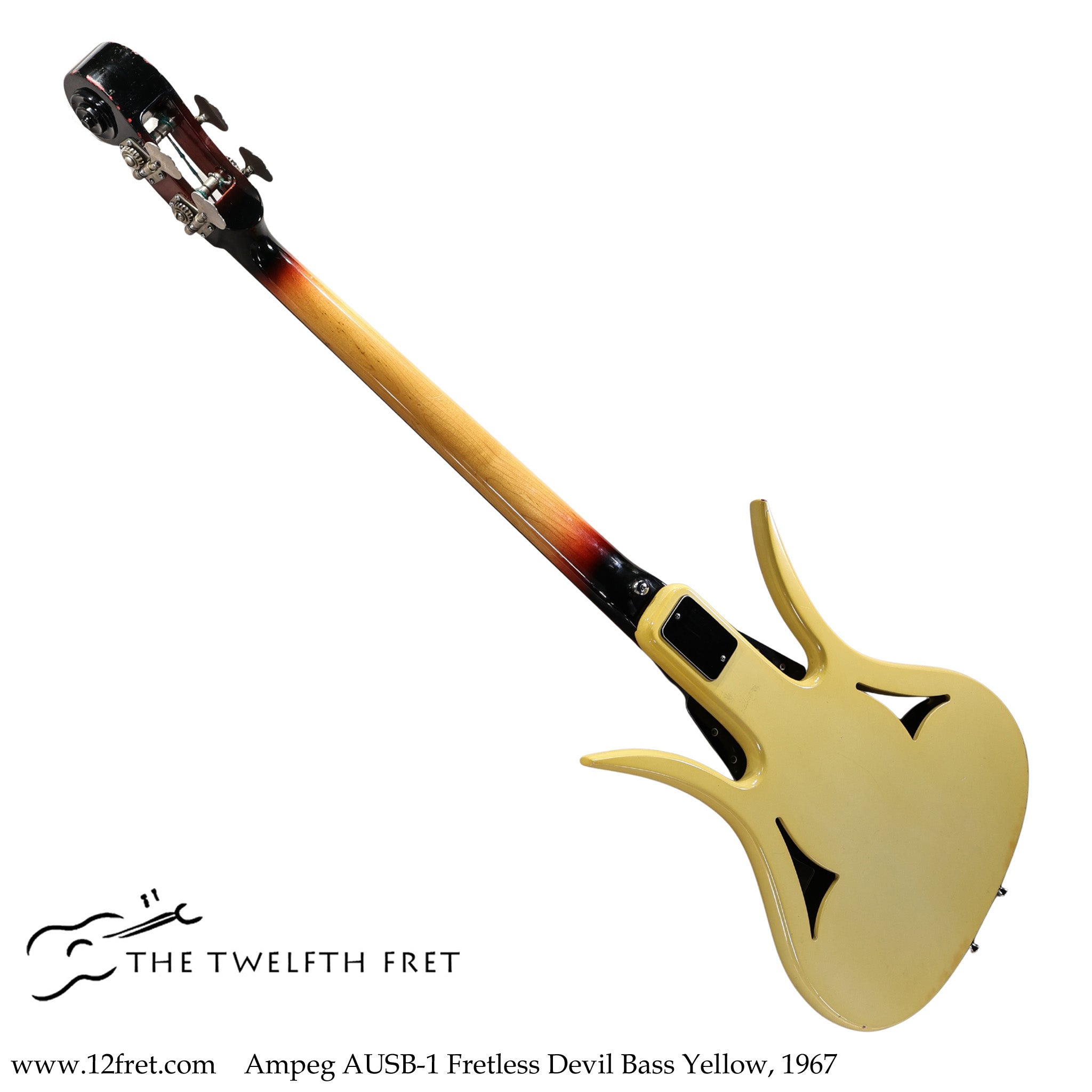 Ampeg AUSB-1 Fretless Devil Bass Yellow, 1967 - The Twelfth Fret