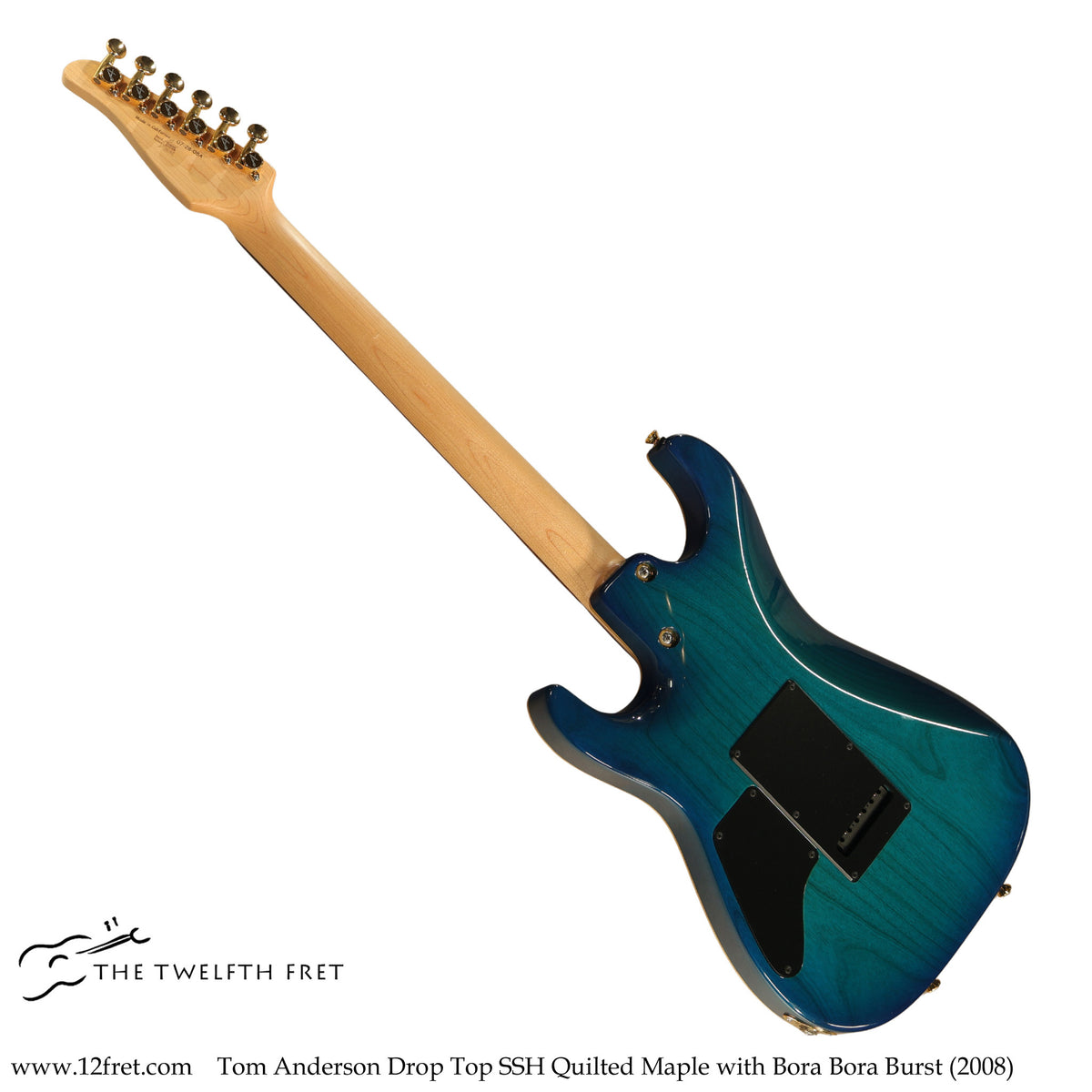 Tom Anderson Drop Top SSH Quilted Maple with Bora Bora Burst (2008) - The Twelfth Fret