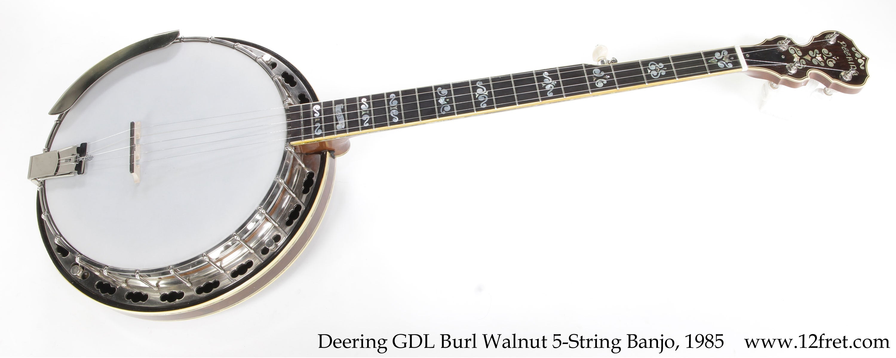 Deering GDL Burl Walnut 5-String Banjo, 1985 - The Twelfth Fret