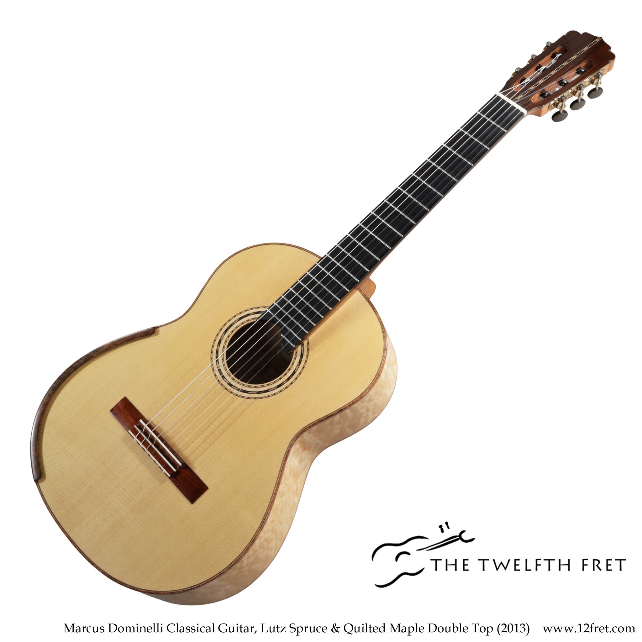 Marcus Dominelli Classical Guitar, Lutz Spruce & Quilted Maple Double Top (2013) - The Twelfth Fret