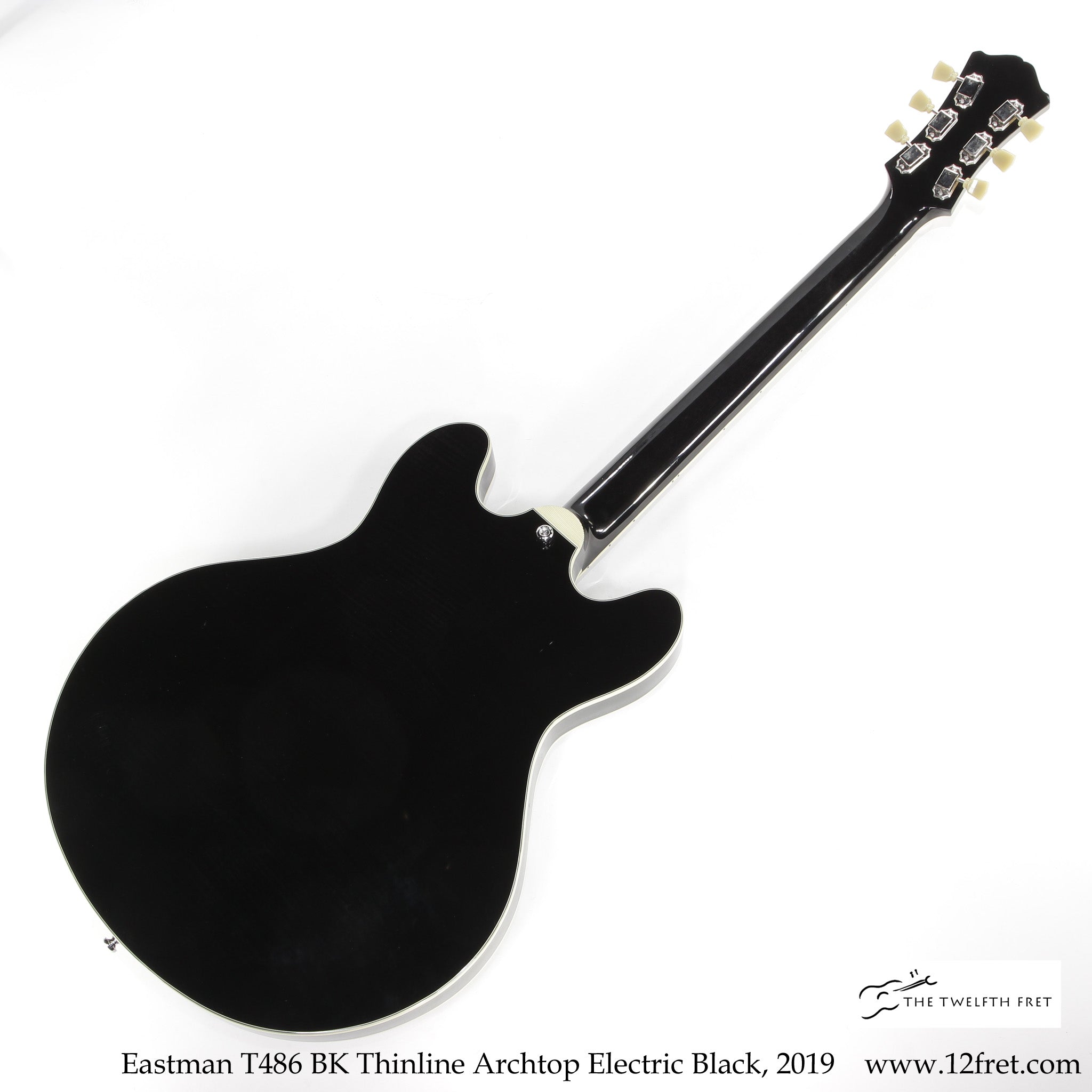 Eastman T486 BK Thinline Archtop Electric Black, 2019 - The Twelfth Fret