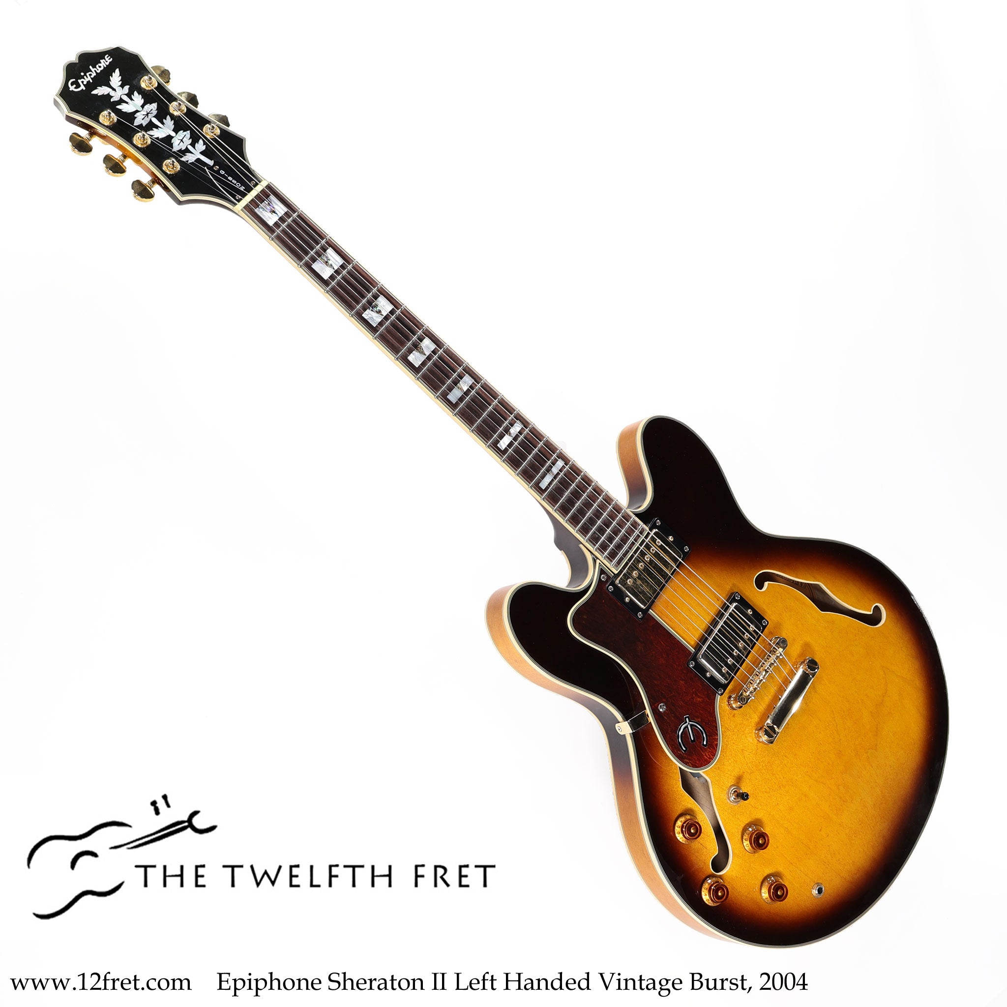 Epiphone Sheraton II Left Handed Vintage Burst, 2004 - The Twelfth Fret
