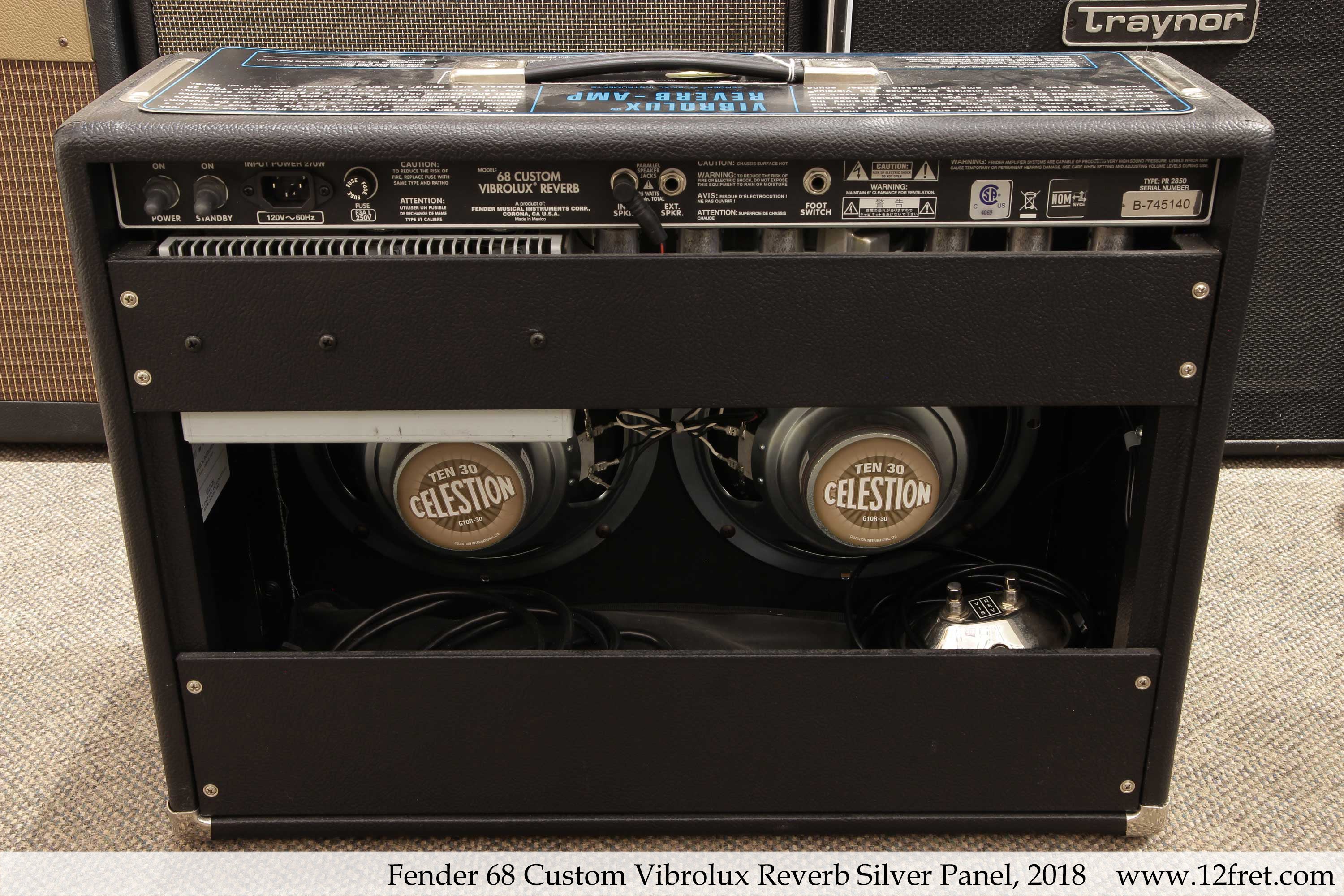 Fender 68 Custom Vibrolux Reverb Silver Panel, 2018