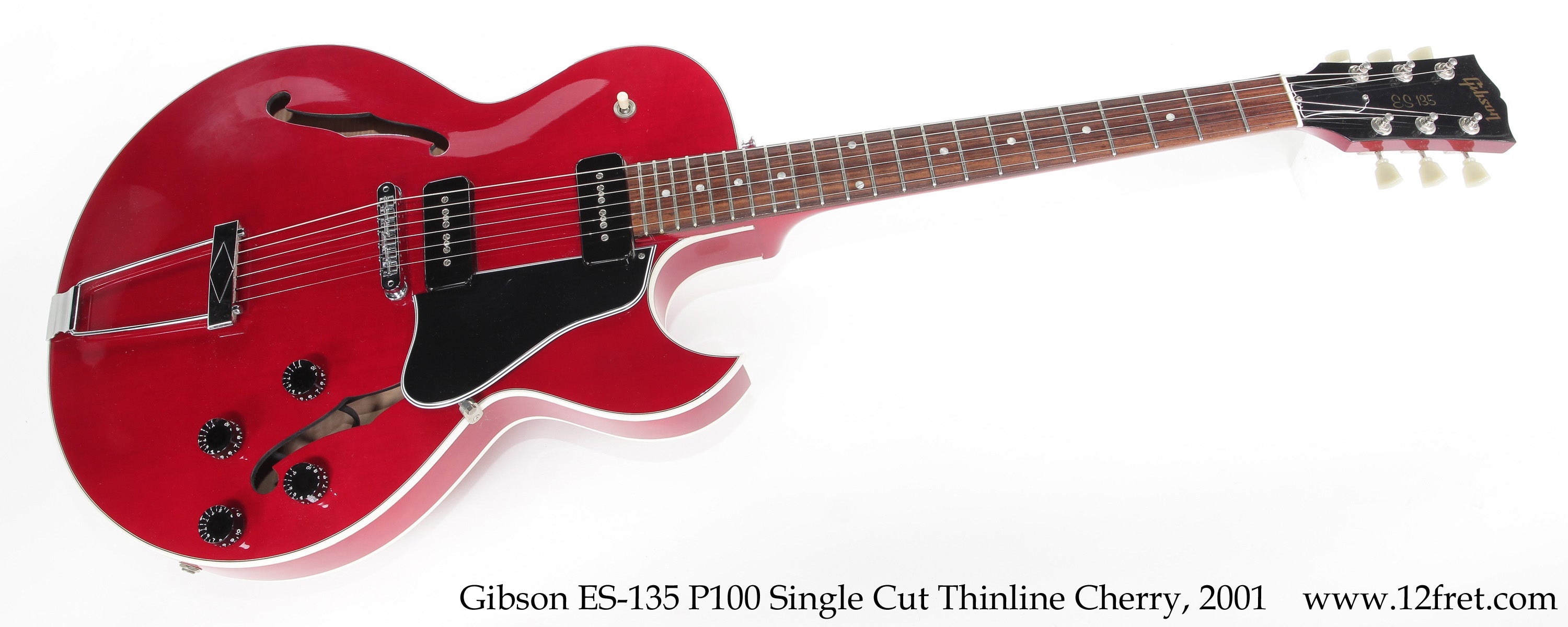 Gibson ES-135 P100 Thinline Single Cut Cherry, 2001 - The Twelfth Fret