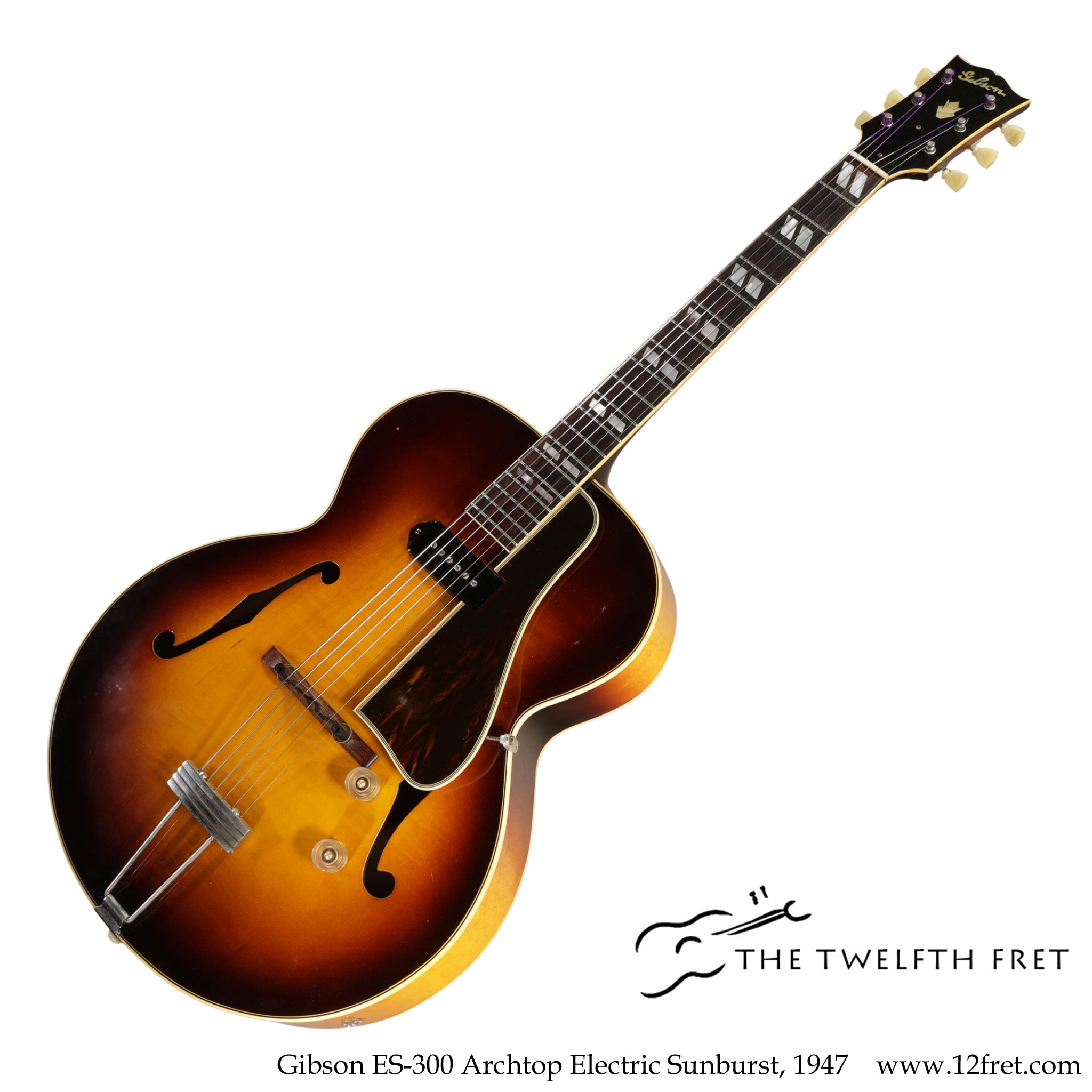 Gibson ES-300 Archtop Electric Sunburst, 1947 - The Twelfth Fret