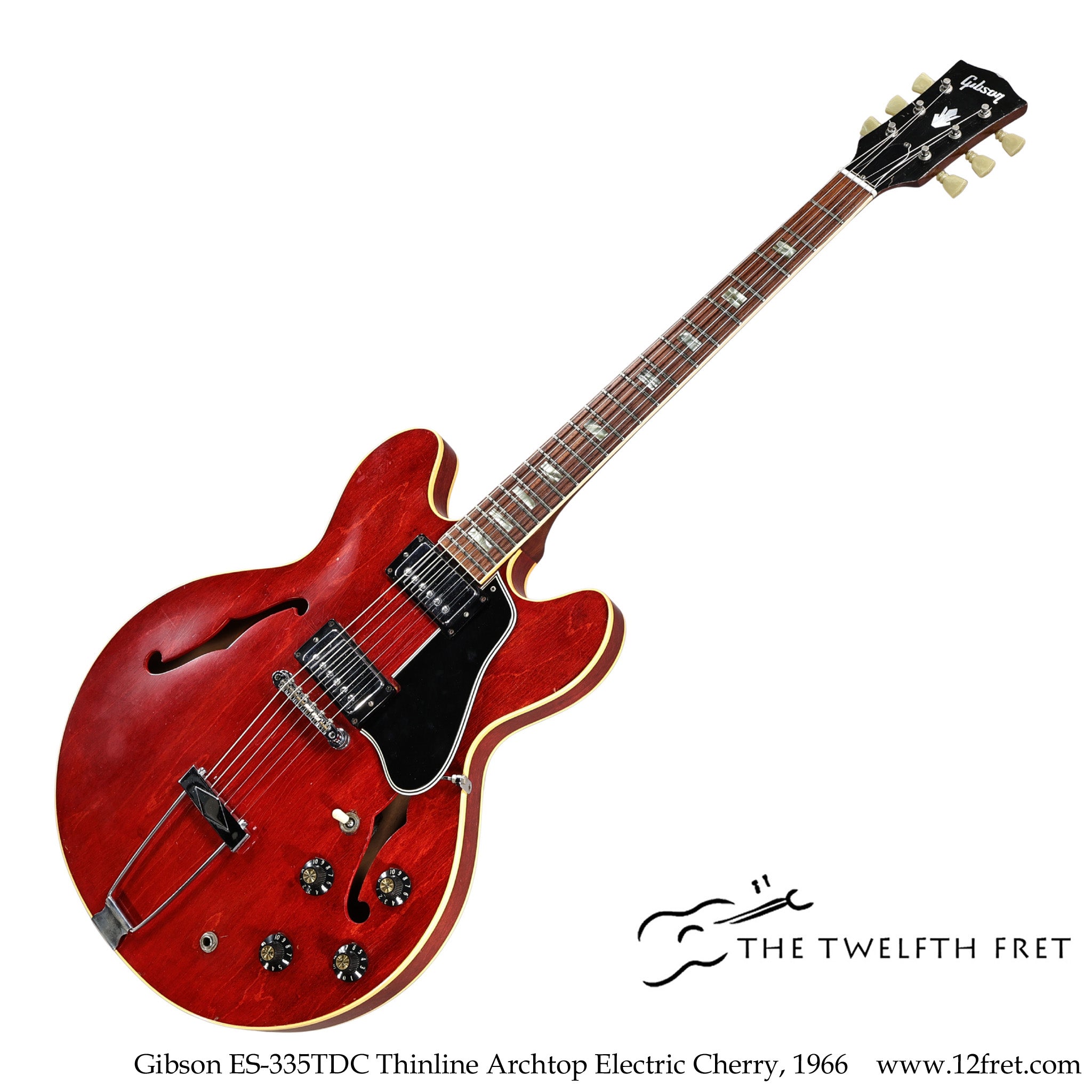 Gibson ES-335TDC Thinline Archtop Electric Cherry, 1966 - The Twelfth Fret