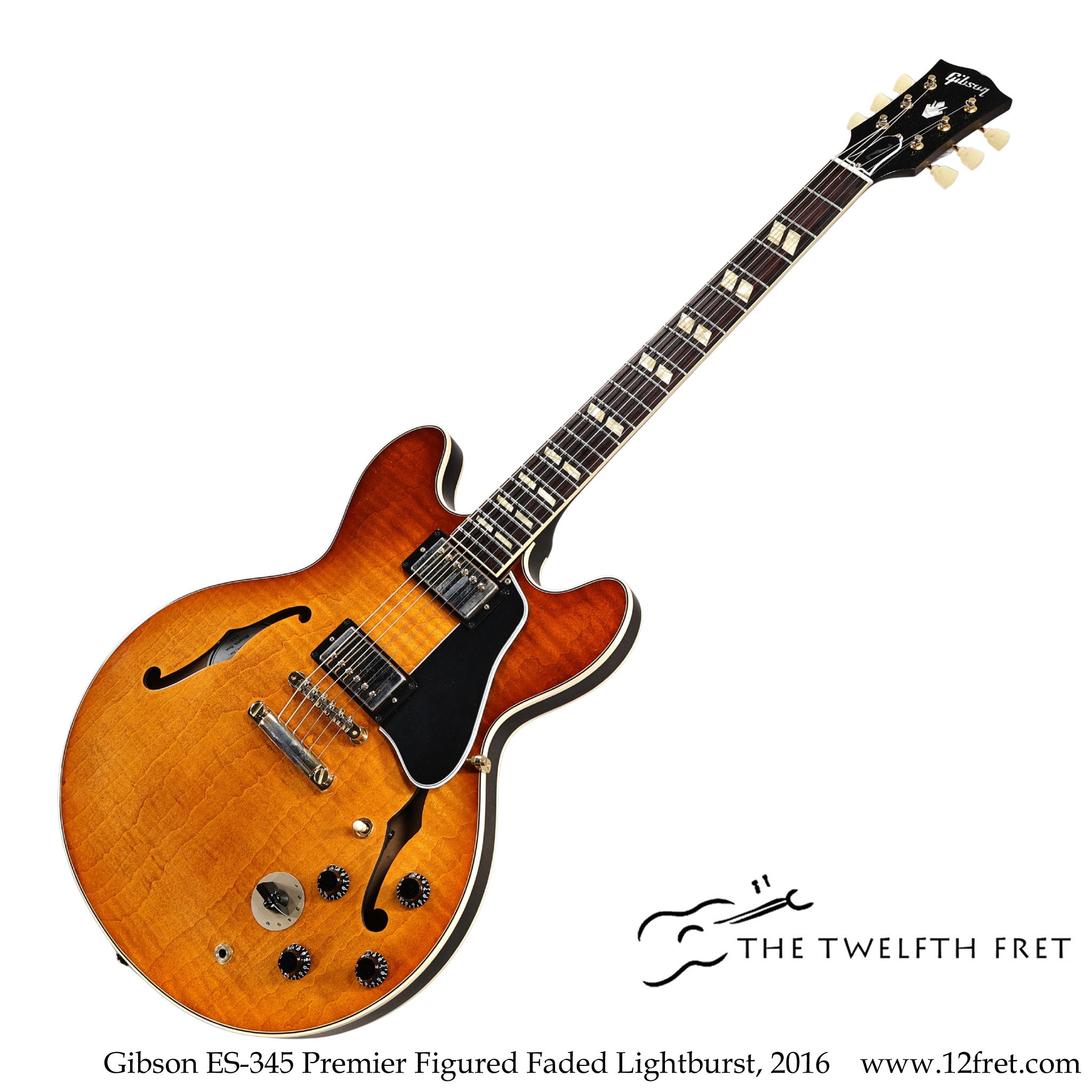 Gibson ES-345 Premier Figured Faded Lightburst, 2016 - The Twelfth Fret