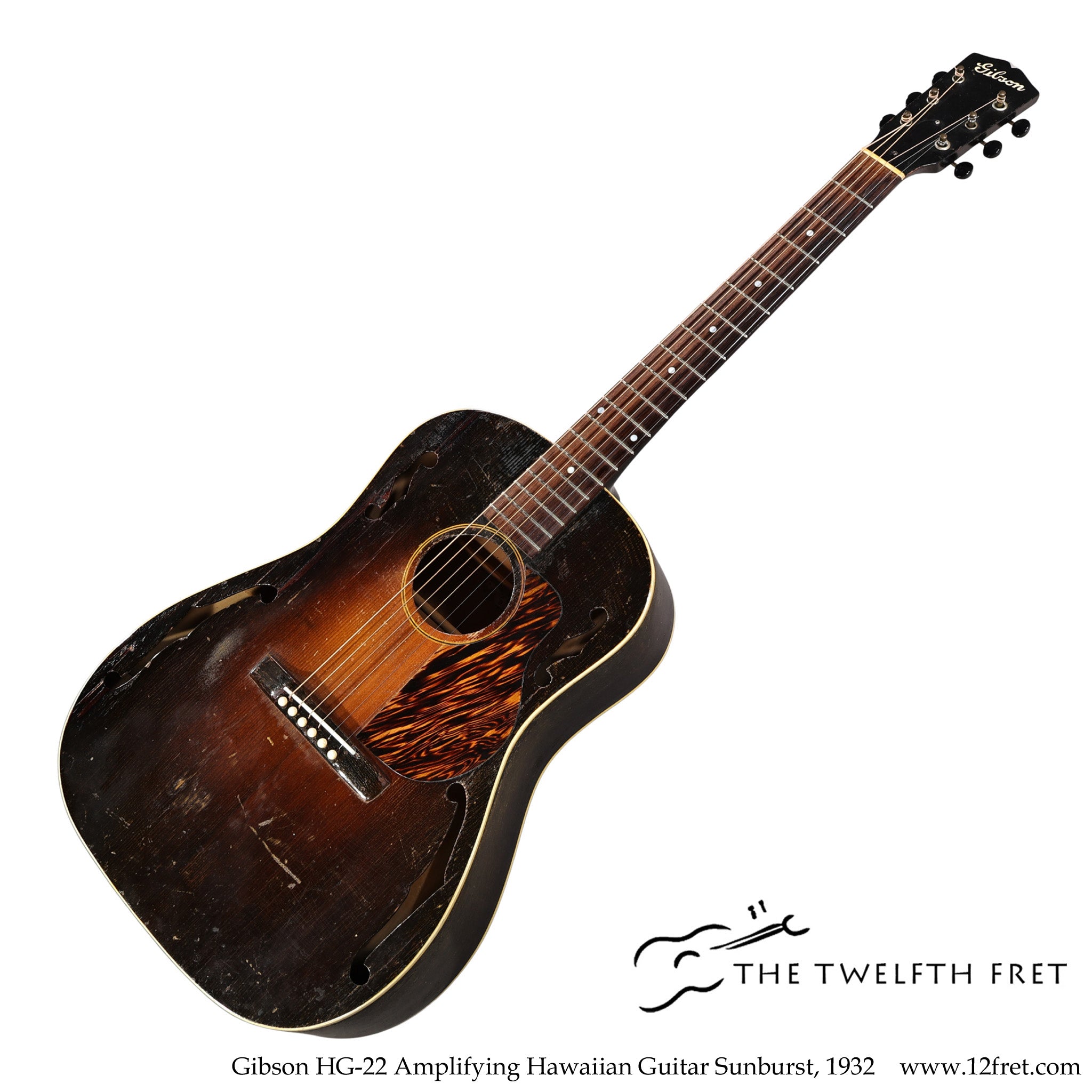 Gibson HG-22 Amplifying Hawaiian Guitar Sunburst, 1932 - The Twelfth Fret