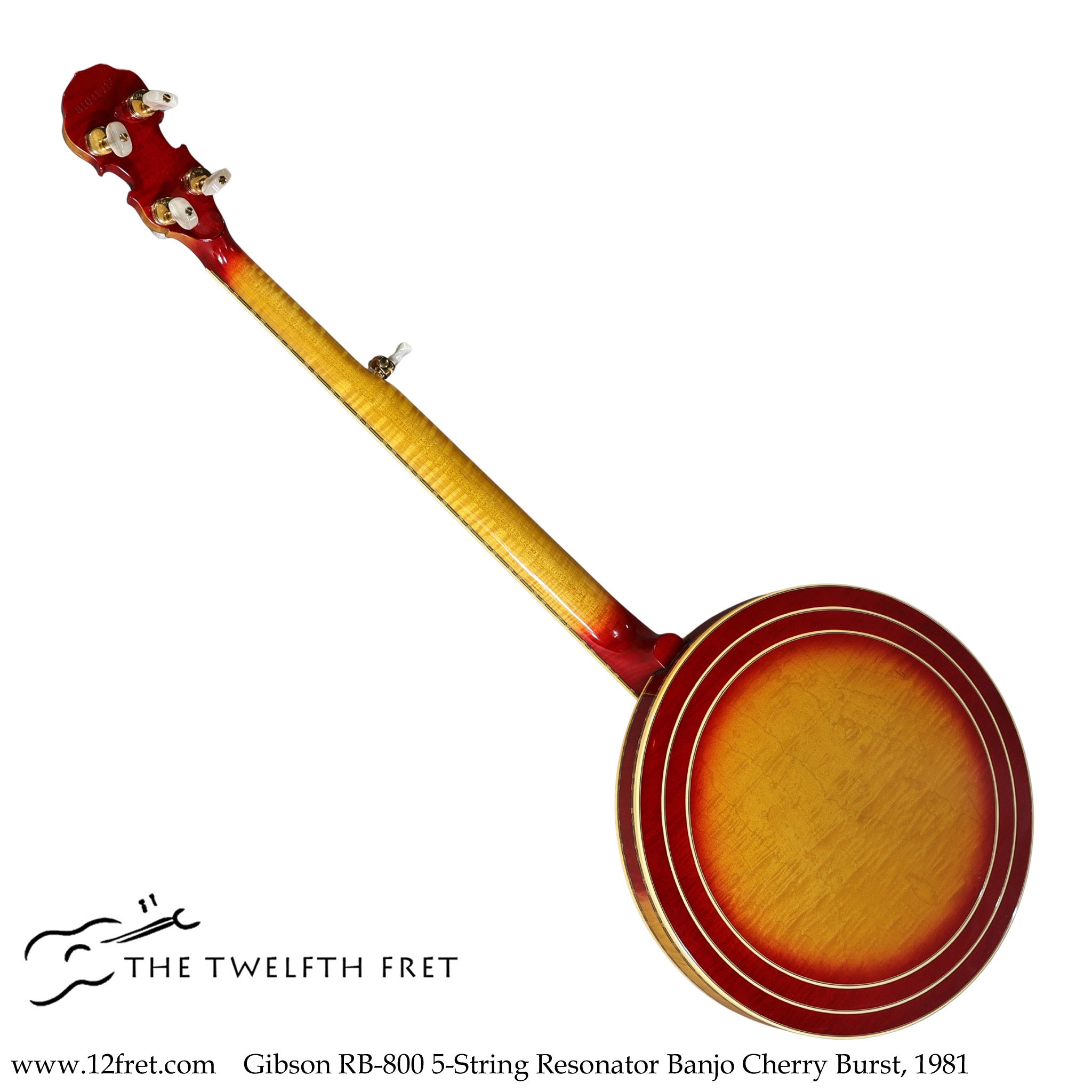 Gibson RB-800 5-String Resonator Banjo Cherry Burst, 1981 - The Twelfth Fret