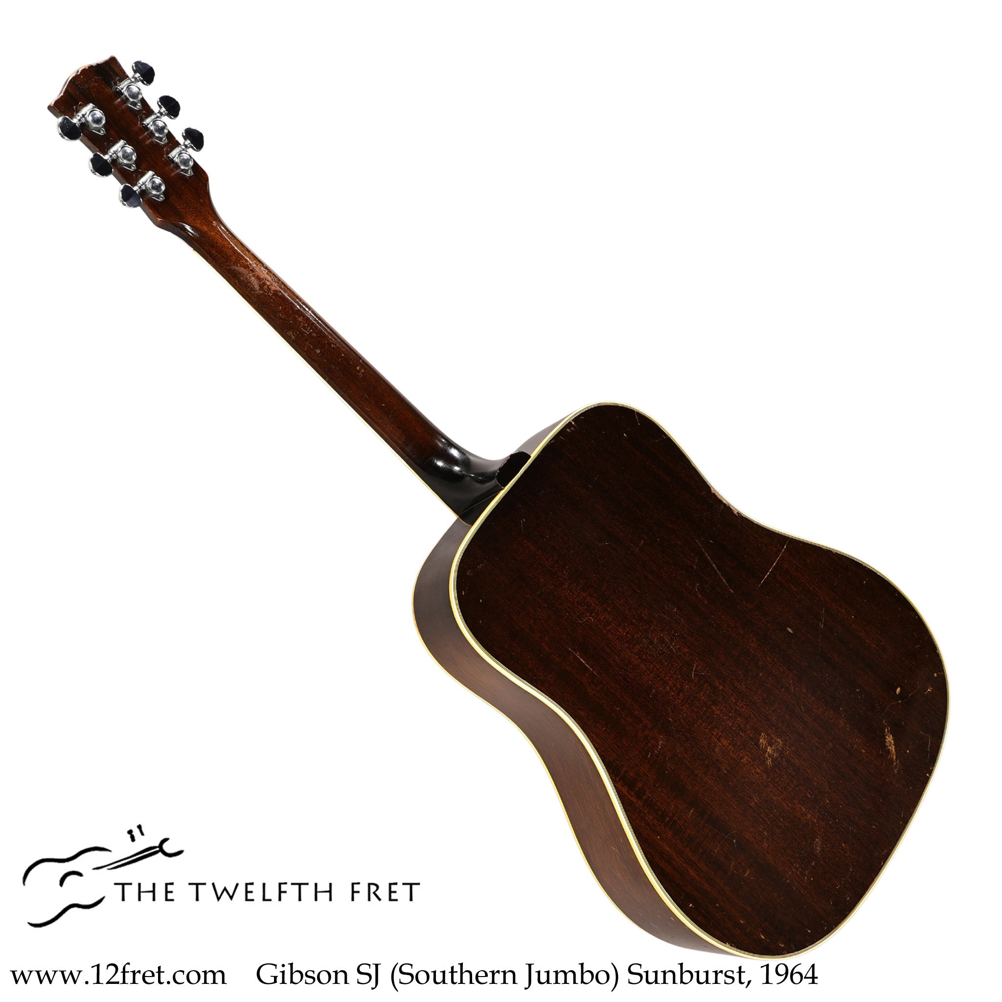 Gibson SJ (Southern Jumbo) Steel String Guitar Sunburst, 1964 - The Twelfth Fret