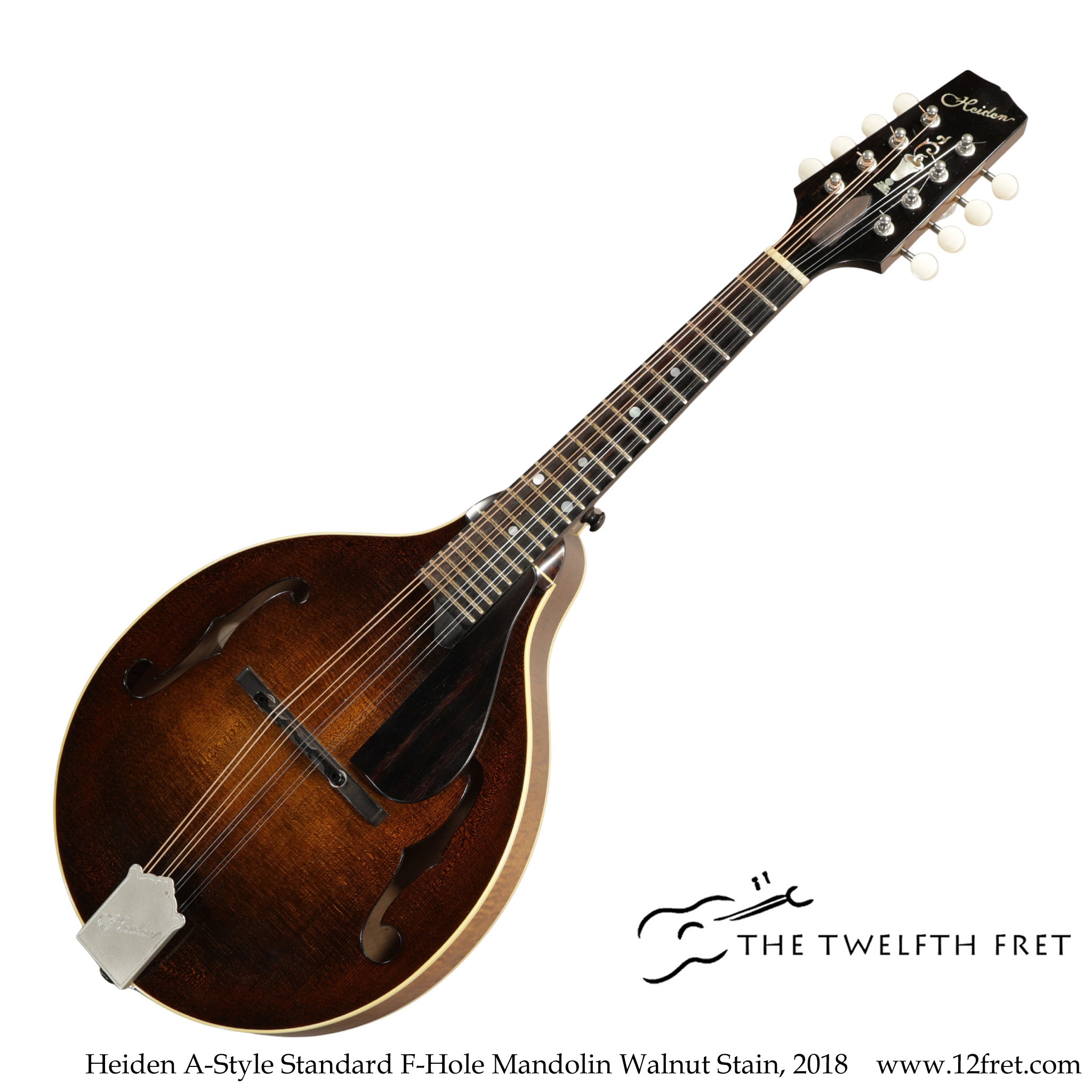 Heiden A-Style Standard F-Hole Mandolin Walnut Stain, 2018 - The Twelfth Fret