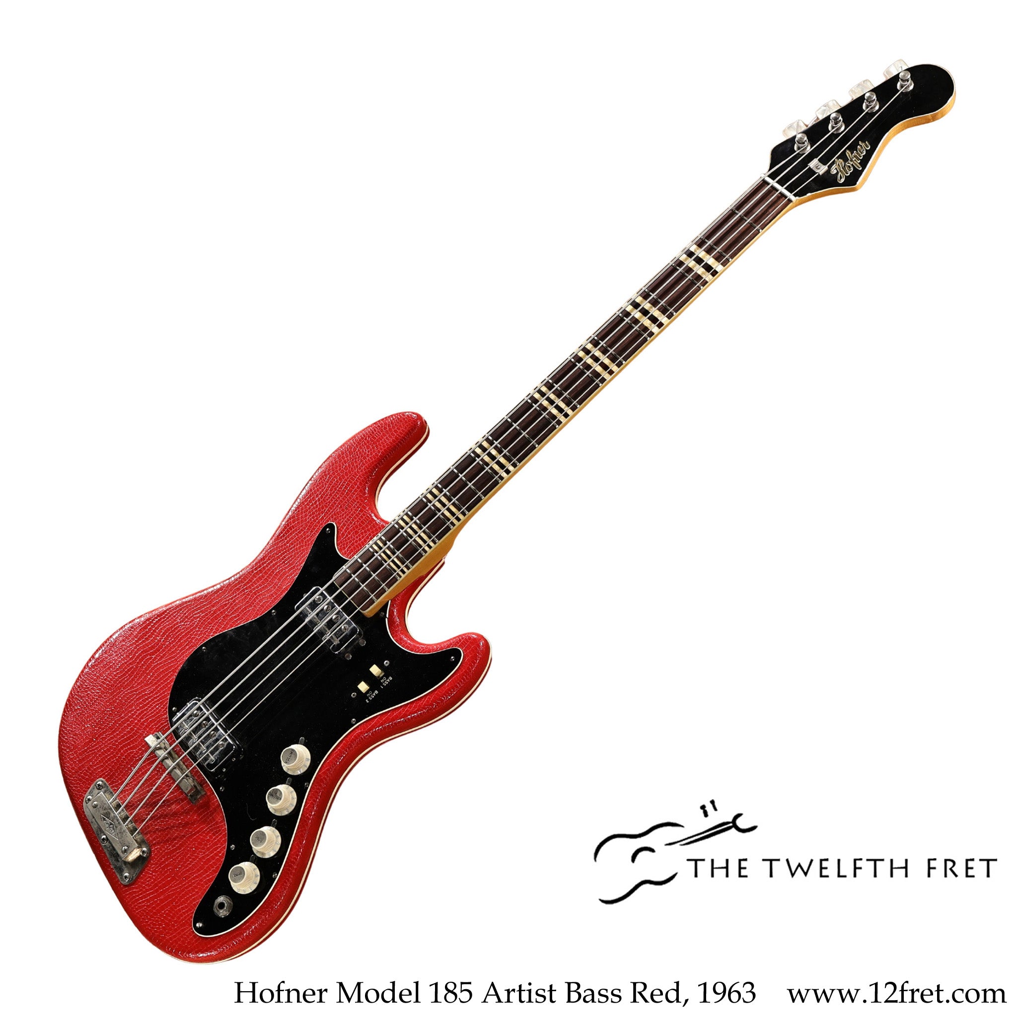 Hofner Model 185 Artist Bass Red, 1963 - The Twelfth Fret