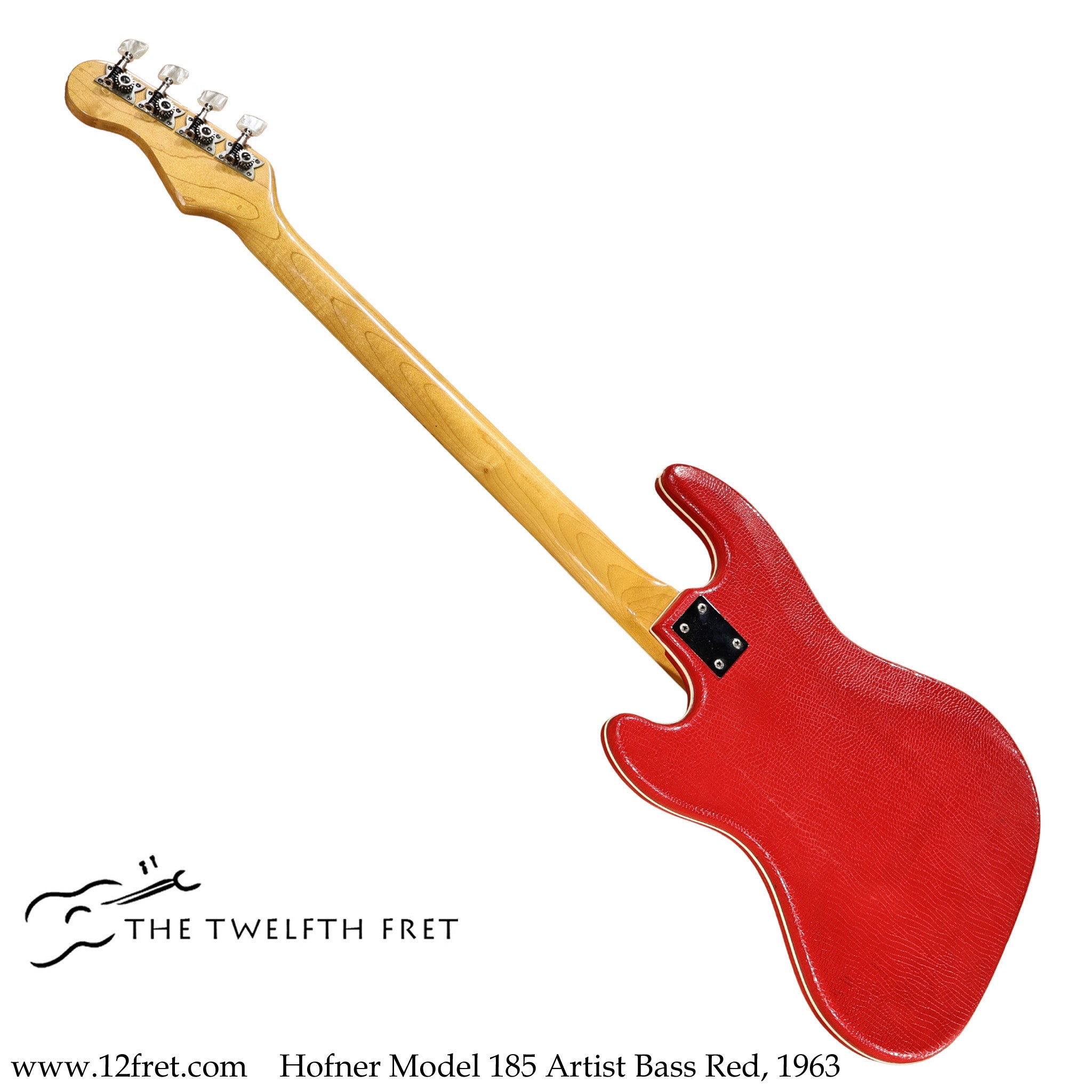 Hofner Model 185 Artist Bass Red, 1963 - The Twelfth Fret