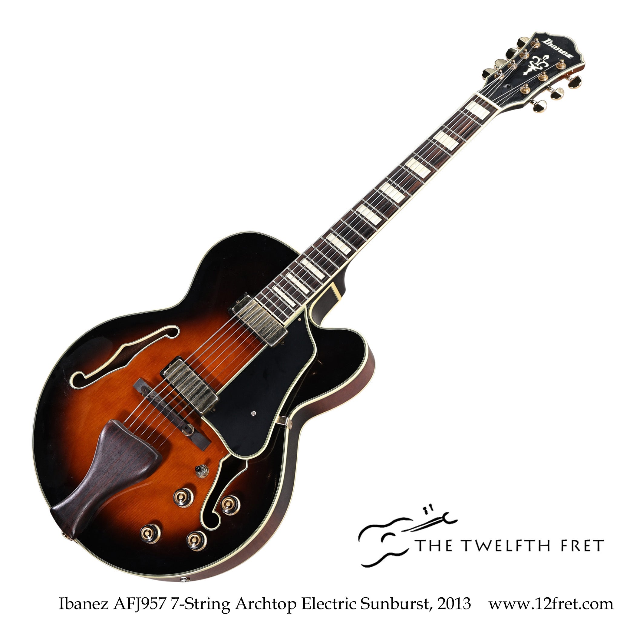 Ibanez AFJ957 7-String Archtop Electric Sunburst, 2013 - The Twelfth Fret