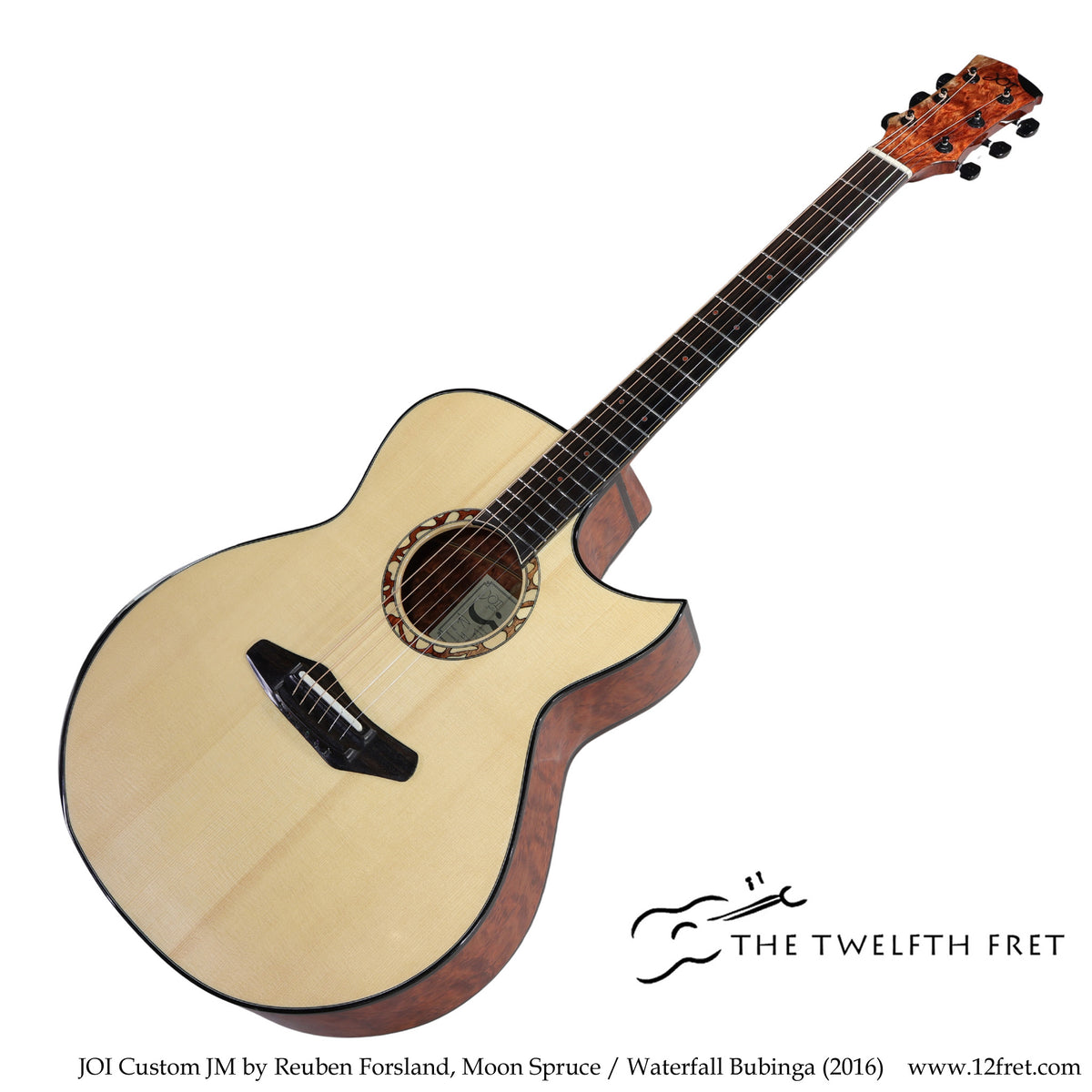JOI Custom JM by Reuben Forsland, Moon Spruce / Waterfall Bubinga (2016) - The Twelfth Fret